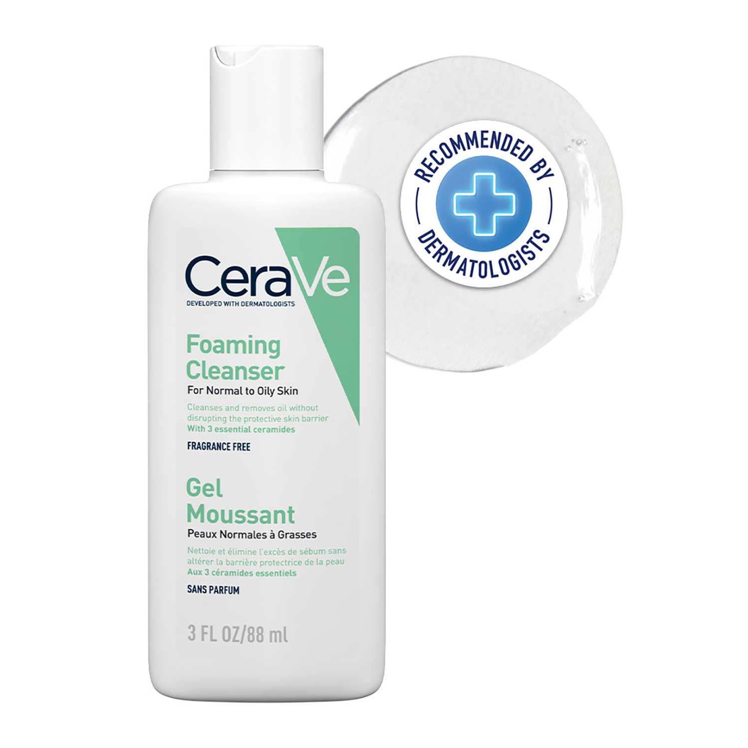 Cerave Foaming Cleanser For normal to Oily Skin-88ml thumbnail 3