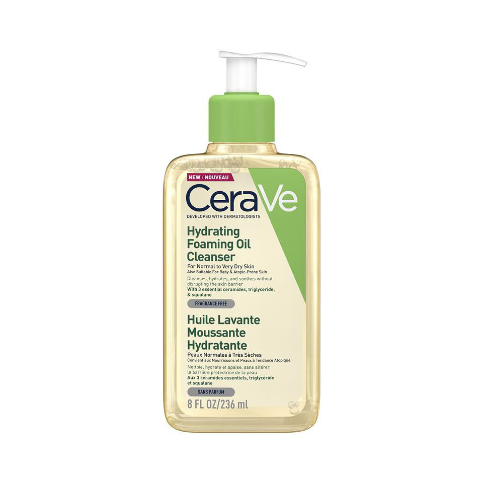 Cerave Hydrating Foaming Oil Cleanser For Normal to very Dry Skin-236ml