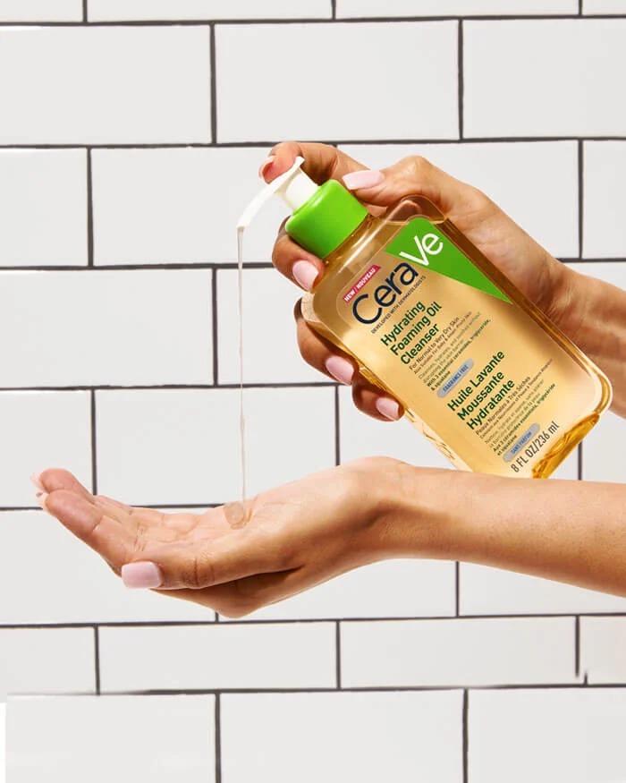 Cerave Hydrating Foaming Oil Cleanser For Normal to very Dry Skin-236ml thumbnail 6