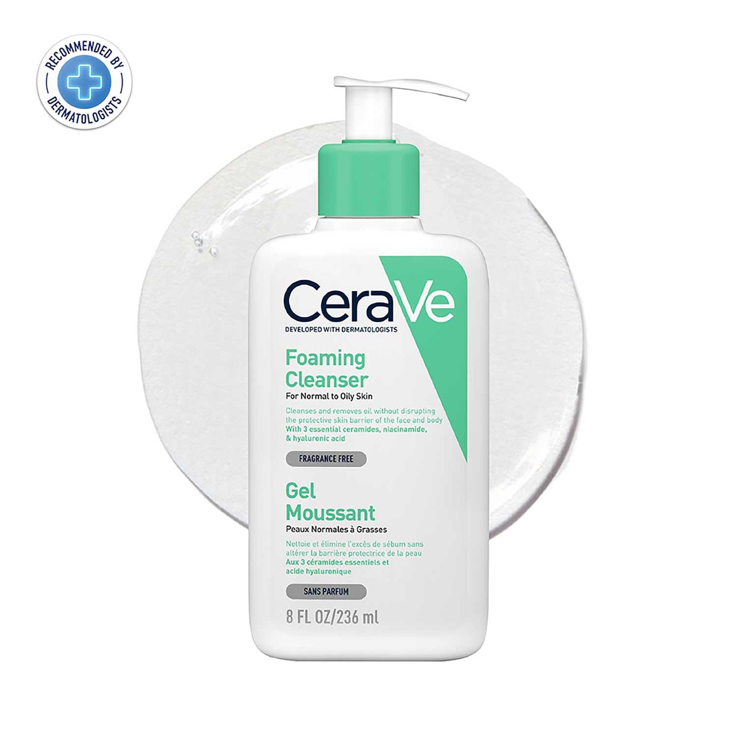 Cerave Foaming Cleanser For Normal to Oily Skin Gel Moussant-236ml