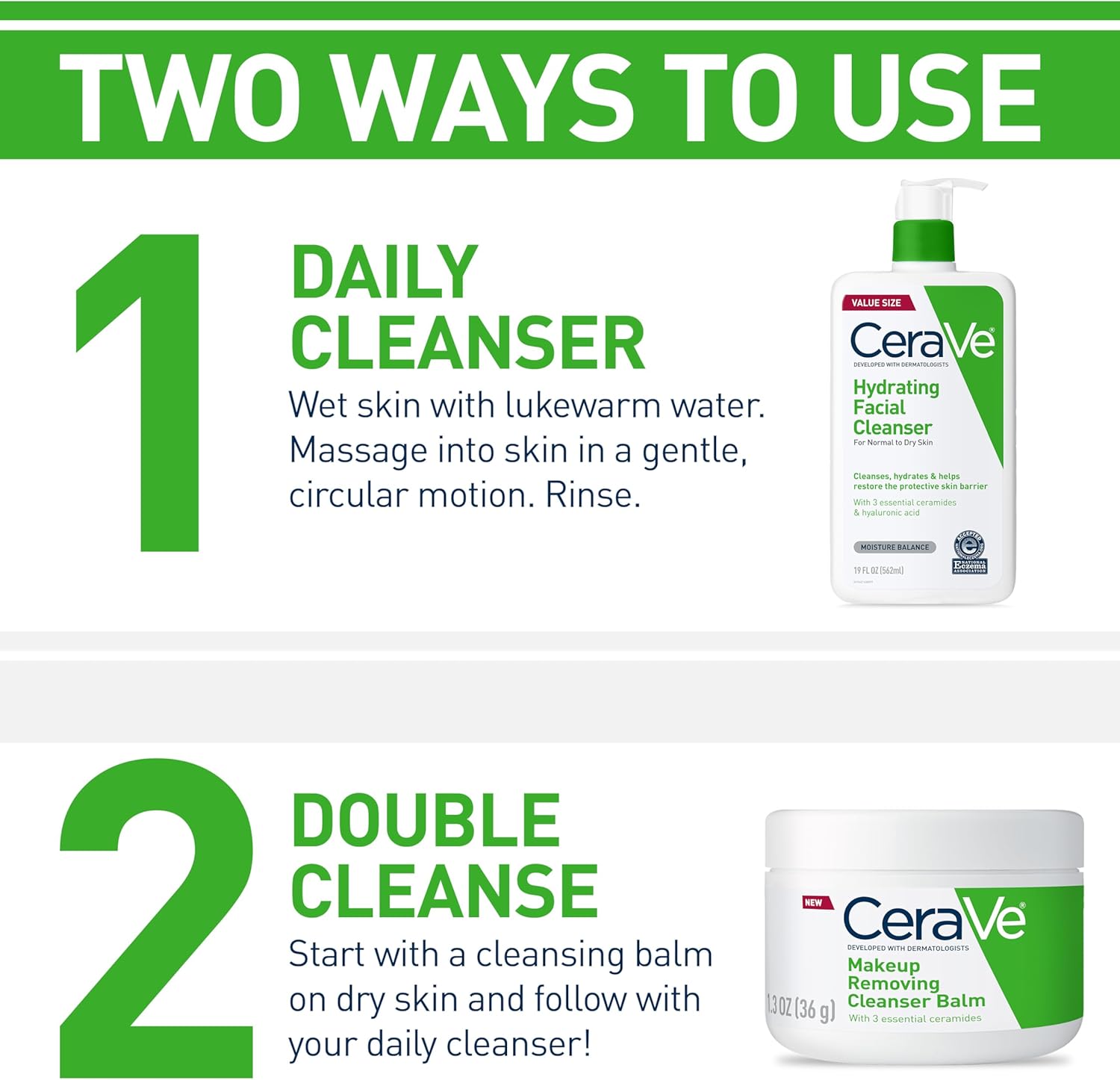 Cerave Hydrating Facial Cleanser For Normal to Dry Skin-237ml thumbnail 4