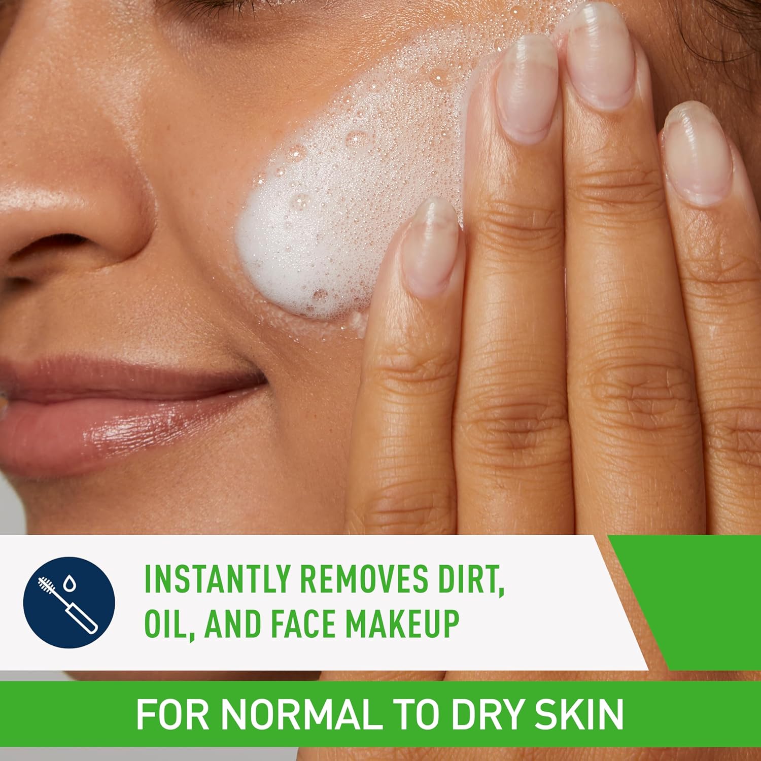 Cerave Hydrating Cream to Foam Cleanser For Normal to Dry Skin-237ml thumbnail 11