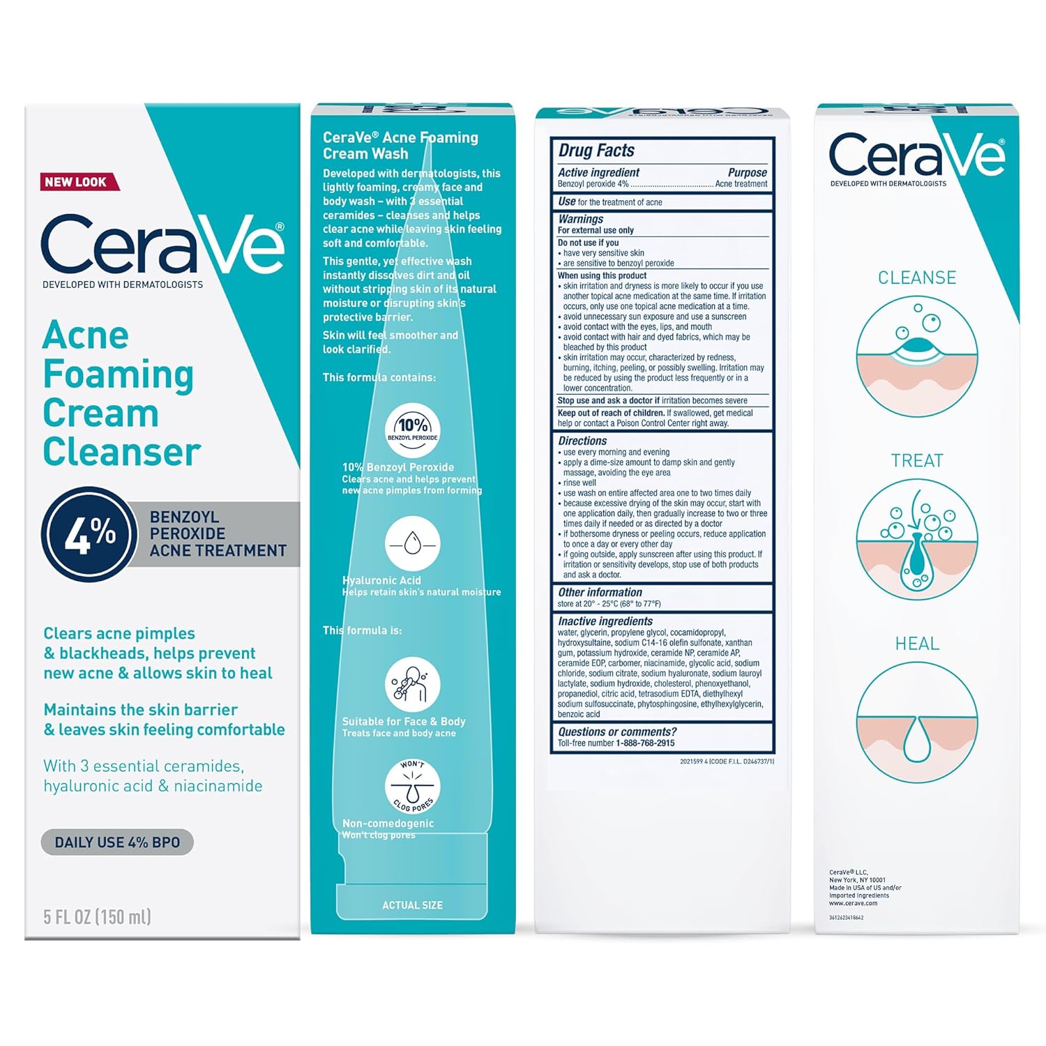 Cerave Acne Foaming Cream Cleanser-150ml
