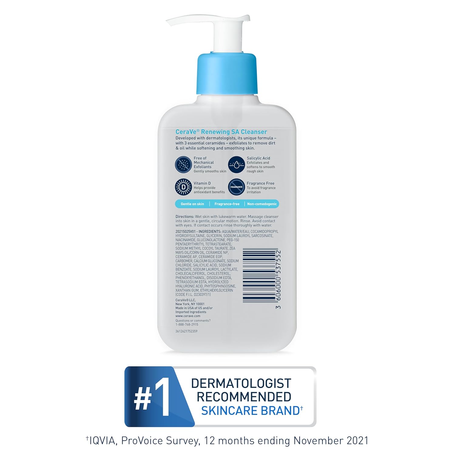 Cerave Renewing SA Cleanser For Normal Skin-237ml
