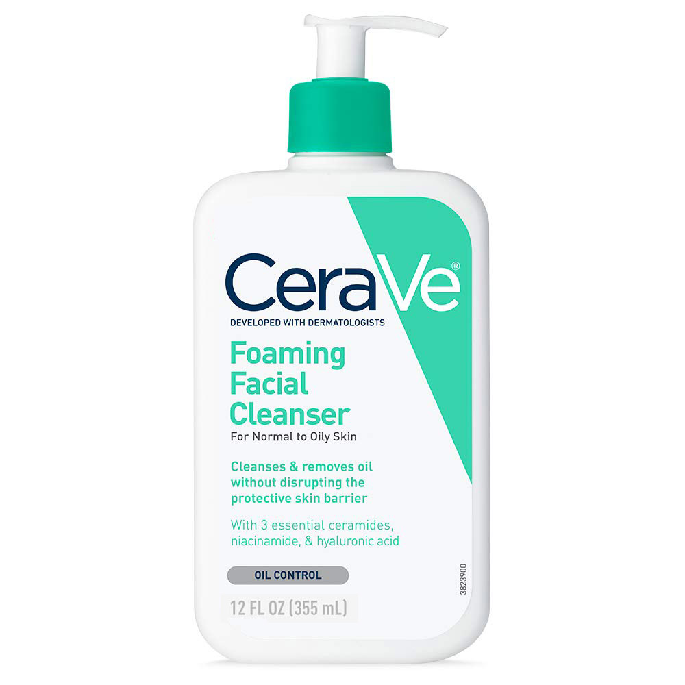 Cerave Foaming Facial Cleanser For Normal to Oily Skin-355ml