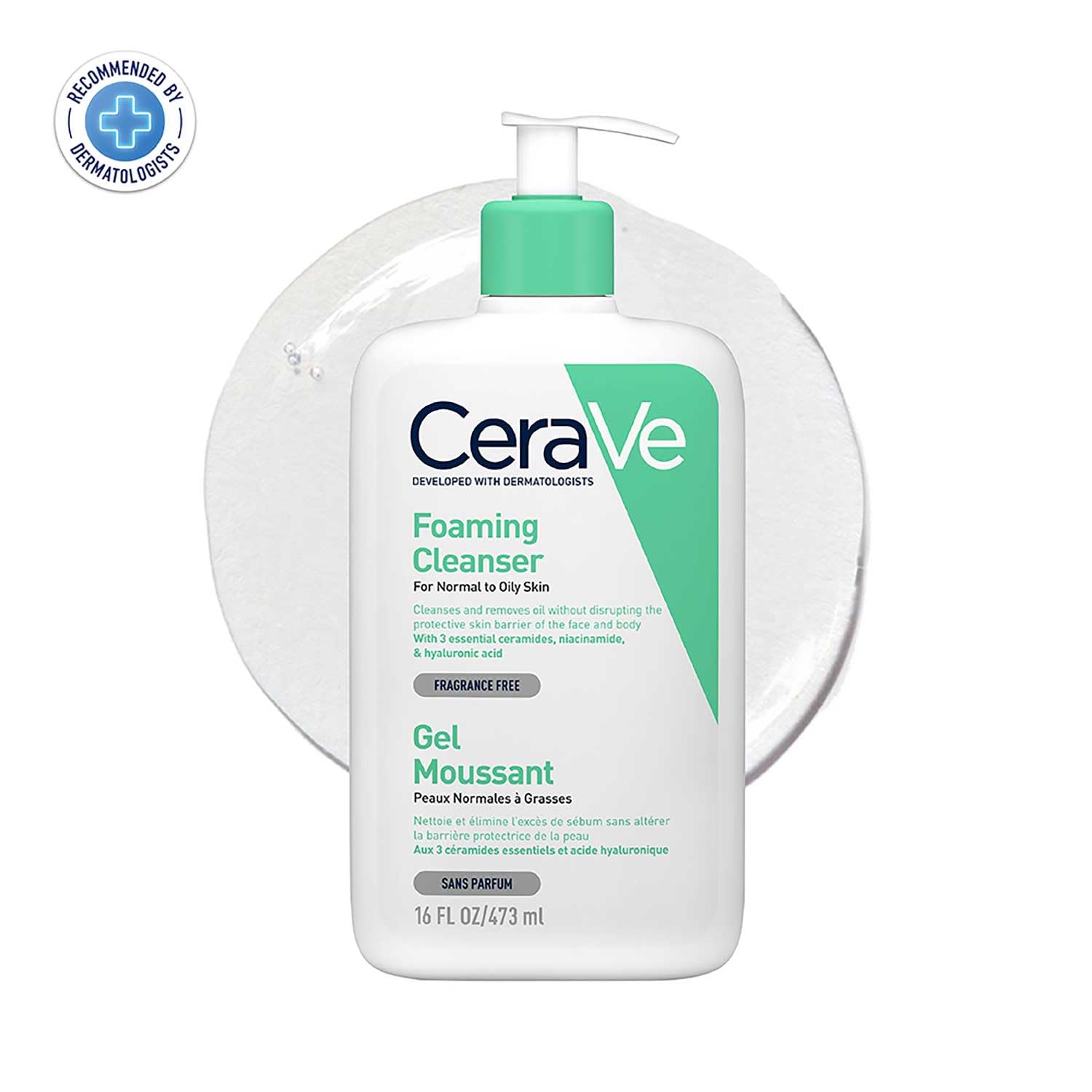 Cerave Foaming Cleanser For Normal to oily Skin-473ml