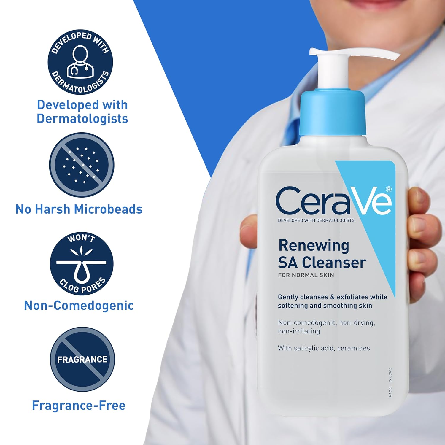 Cerave Renewing SA Cleanser For Normal Skin-473ml thumbnail 5