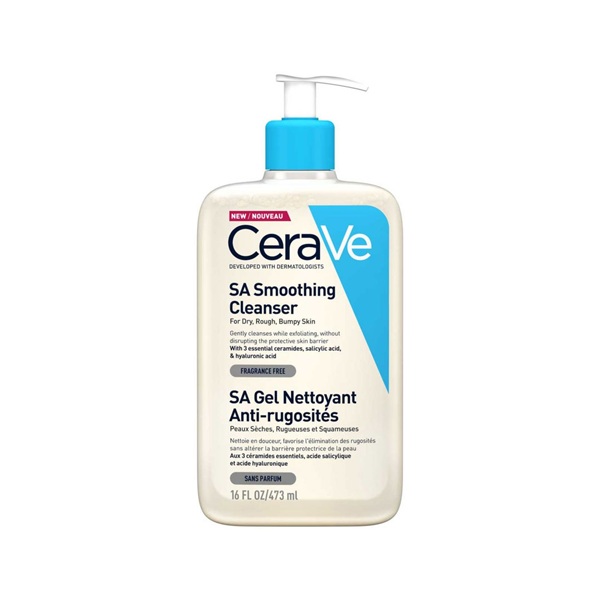 Cerave SA Smoothing Cleanser For Dry, Rough, Bumpy Skin-473ml