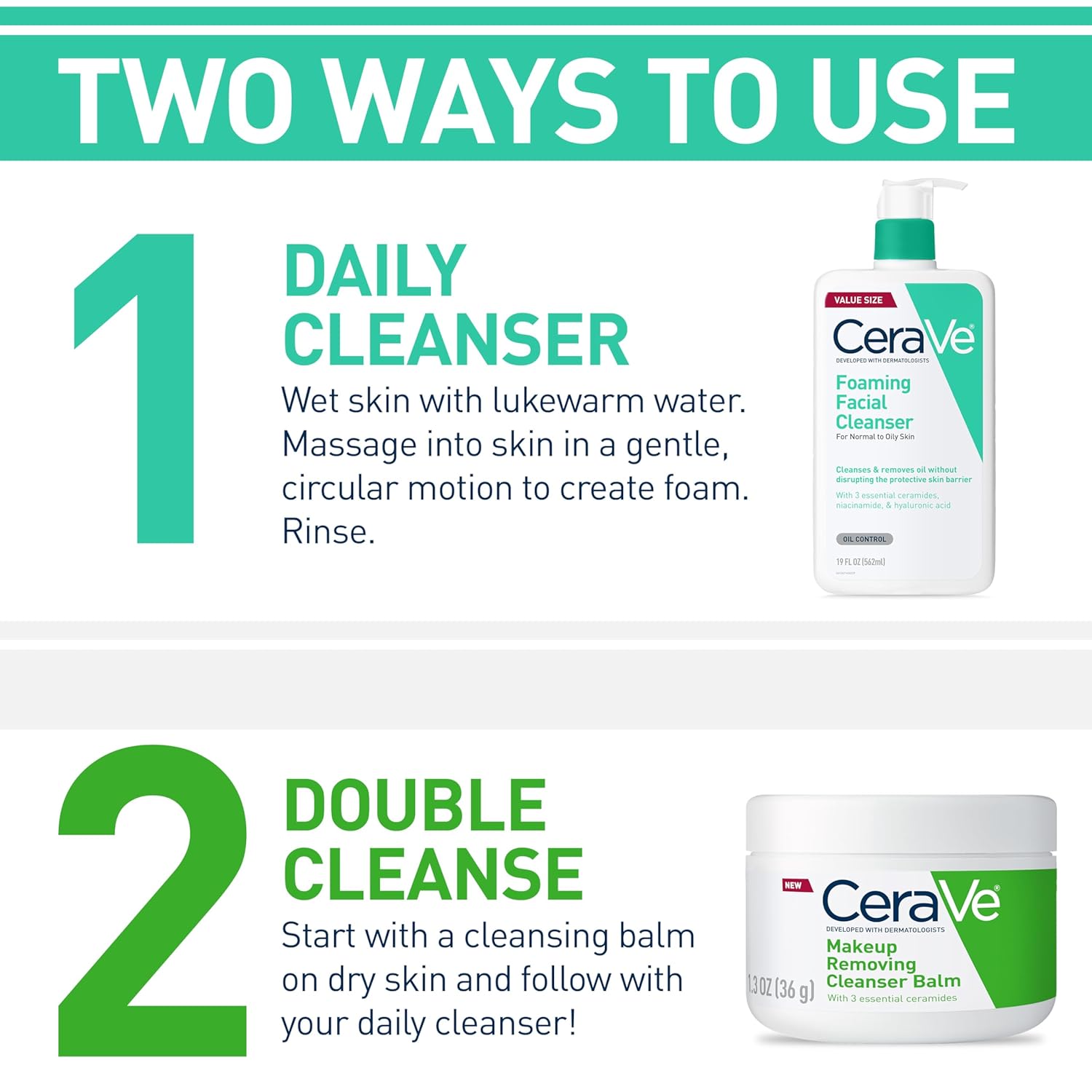 Cerave Foaming Facial Cleanser For Normal to Oily Skin-473ml thumbnail 7