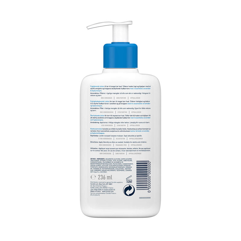 Cerave Moisturising Lotion Lait Hydratant Very Dry Skin-236ml