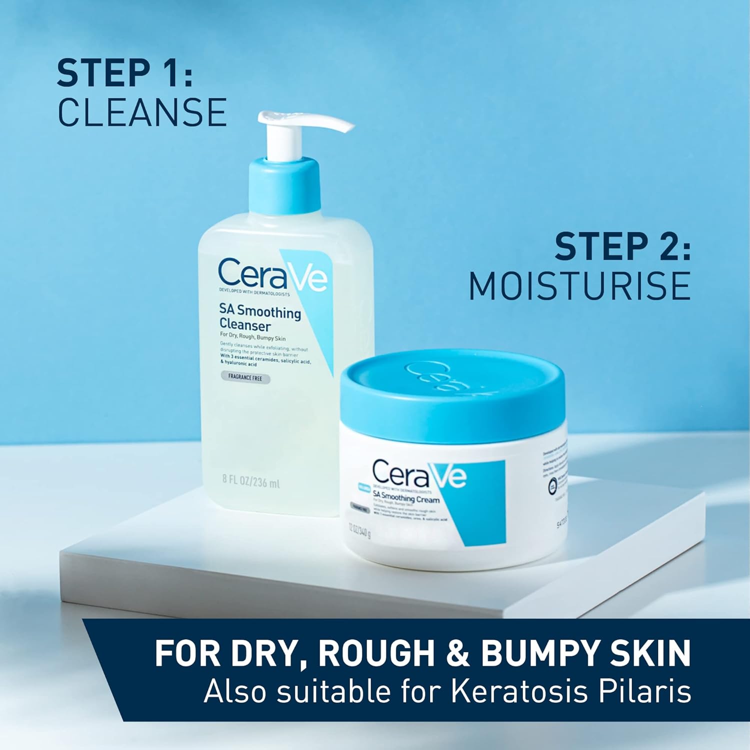 Cerave SA Smoothing Cream for Dry, Rough & Bumpy Skin-340g thumbnail 3