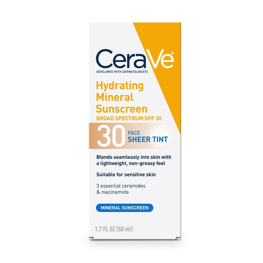 Cerave Hydrating Sunscreen Broad Spectrum SPF 30 Face Sheer Tint-50ml thumbnail 3