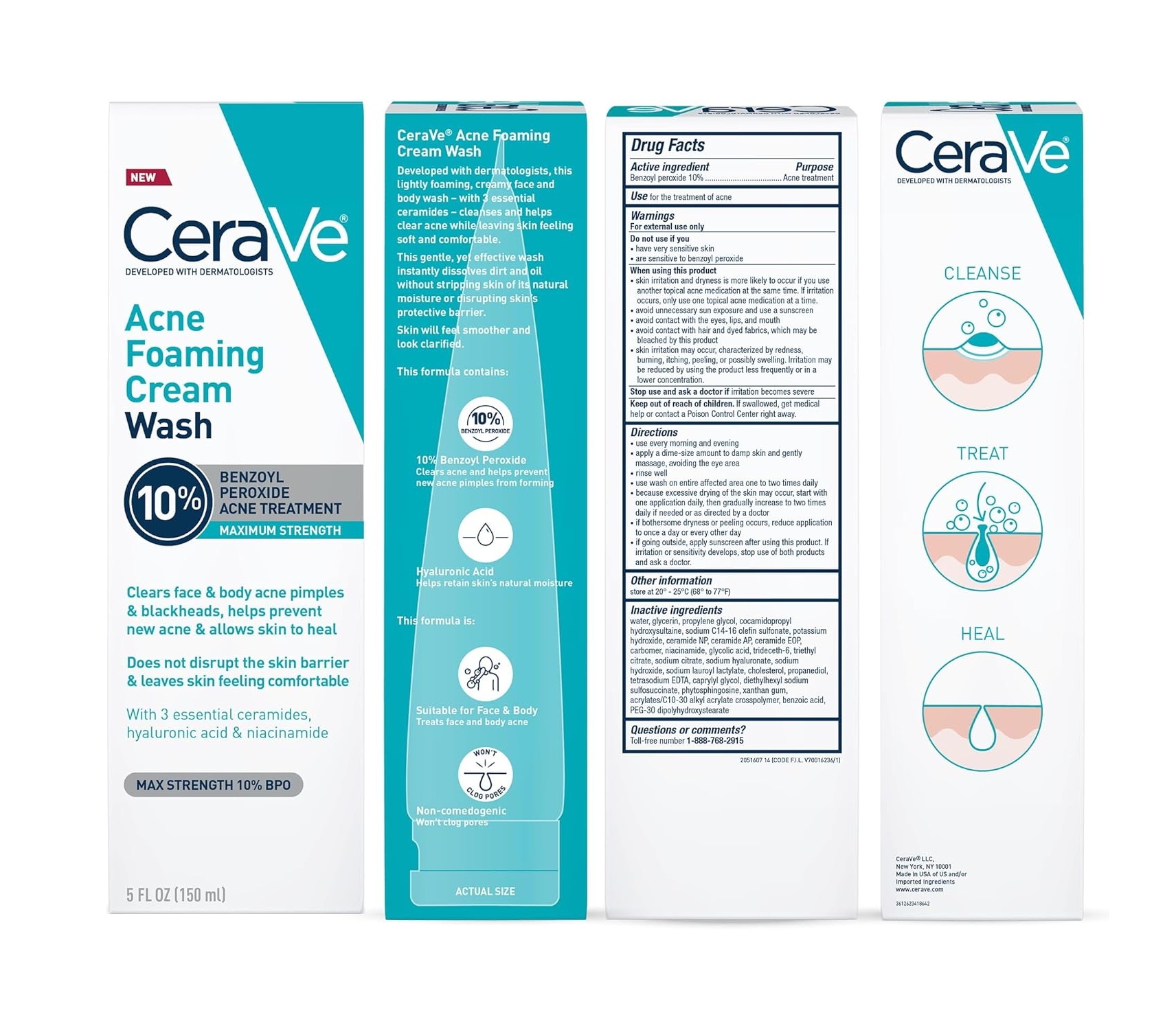 Cerave Acne Foaming Cream Wash-150ml