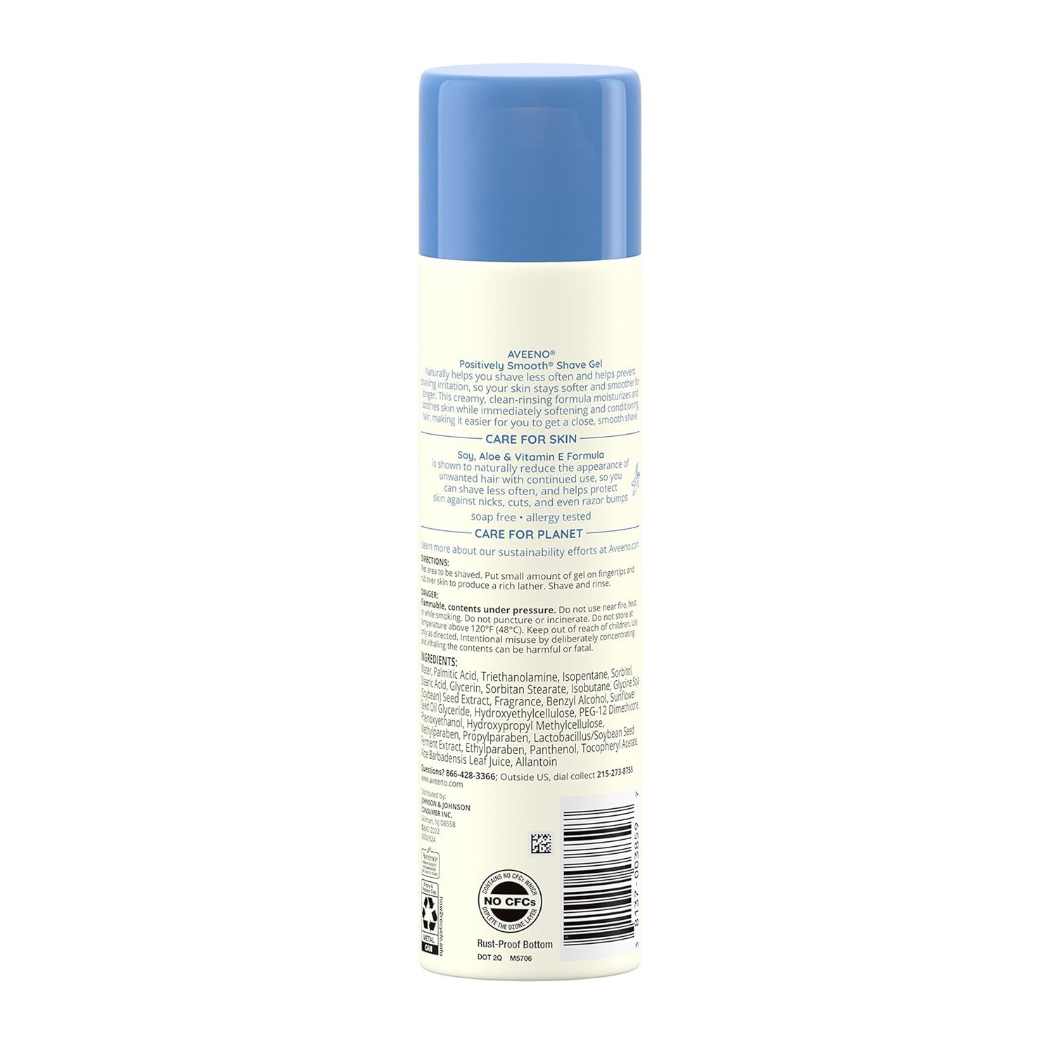 Aveeno Positively Smooth Shave Gel-198g thumbnail 6