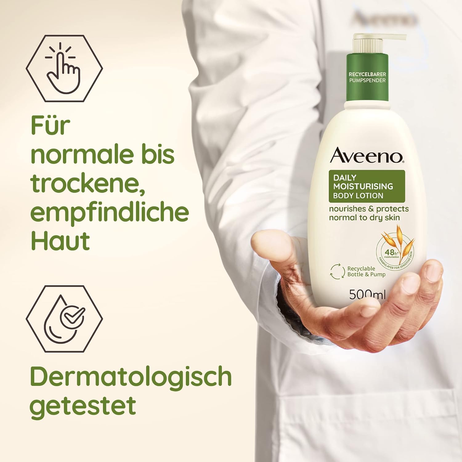 Aveeno Daily Moisturising Body Lotion With Nourishing Oat-300ml