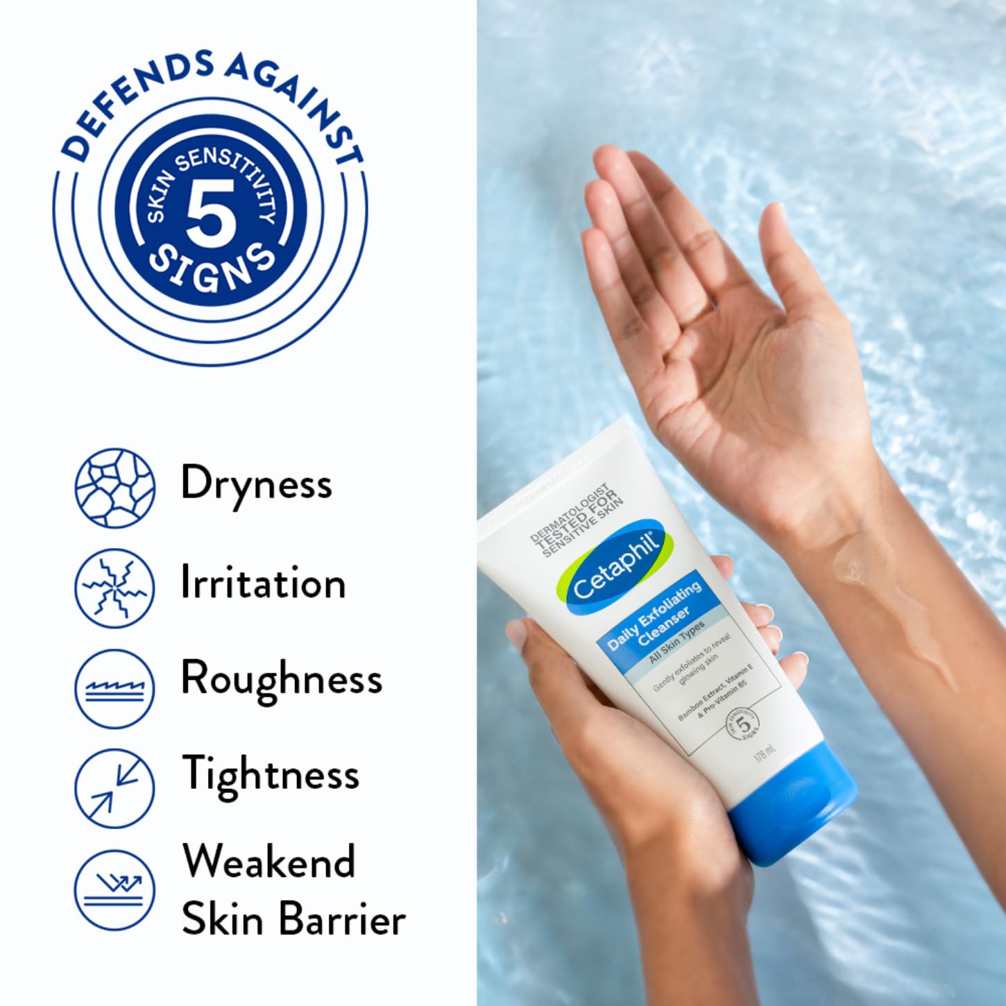 Cetaphil Daily Exfoliating Cleanser All Skin Types-178ml thumbnail 3