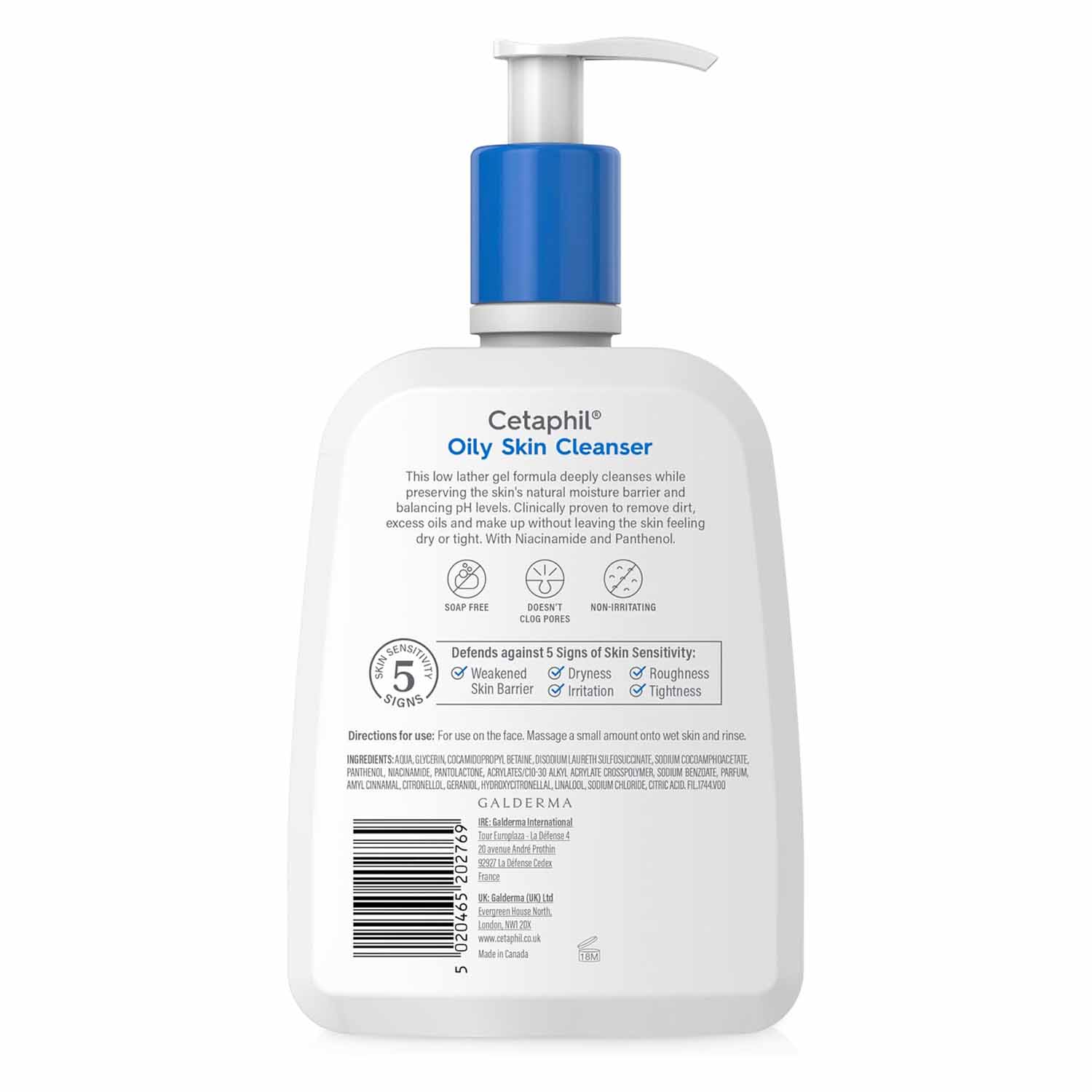 Cetaphil Oily Skin Cleanser for Oily & Sensitive Skin-236ml