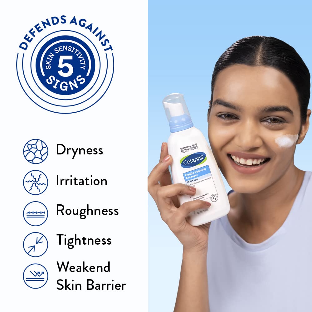 Cetaphil Gentle Foaming Cleanser for All Skin Types-236ml thumbnail 4