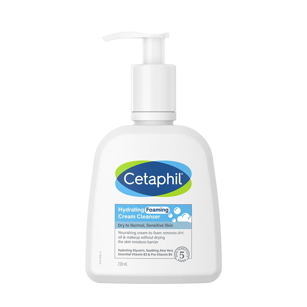 Cetaphil Hydrating Foaming Cream Cleanser-236ml