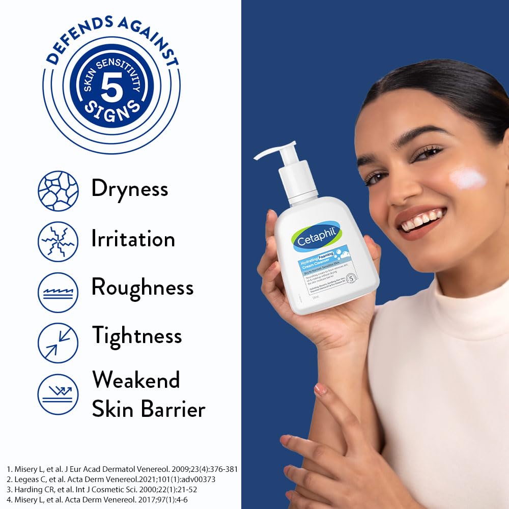 Cetaphil Hydrating Foaming Cream Cleanser-236ml thumbnail 4