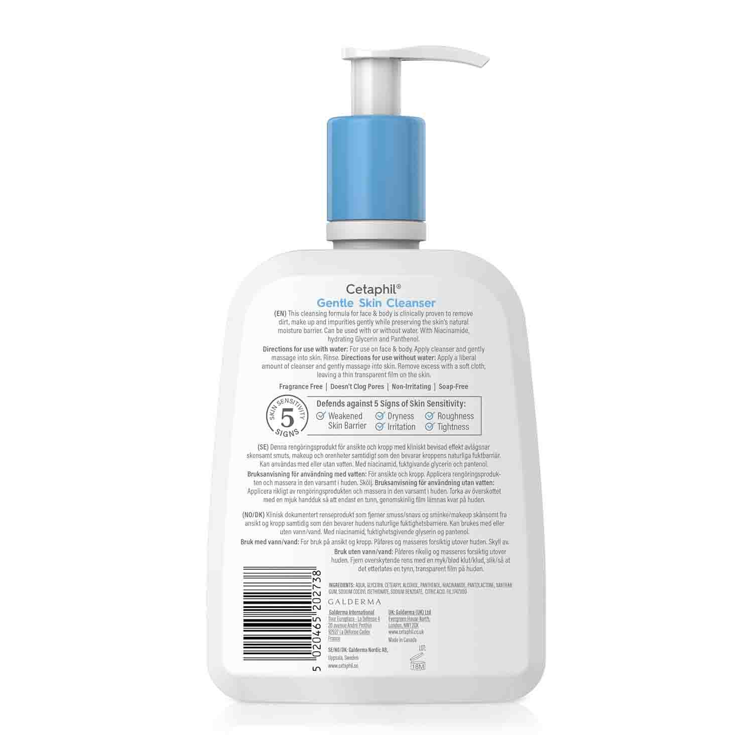 Cetaphil Gentle Skin Cleanser Normal to Dry, Sensitive Skin-236ml
