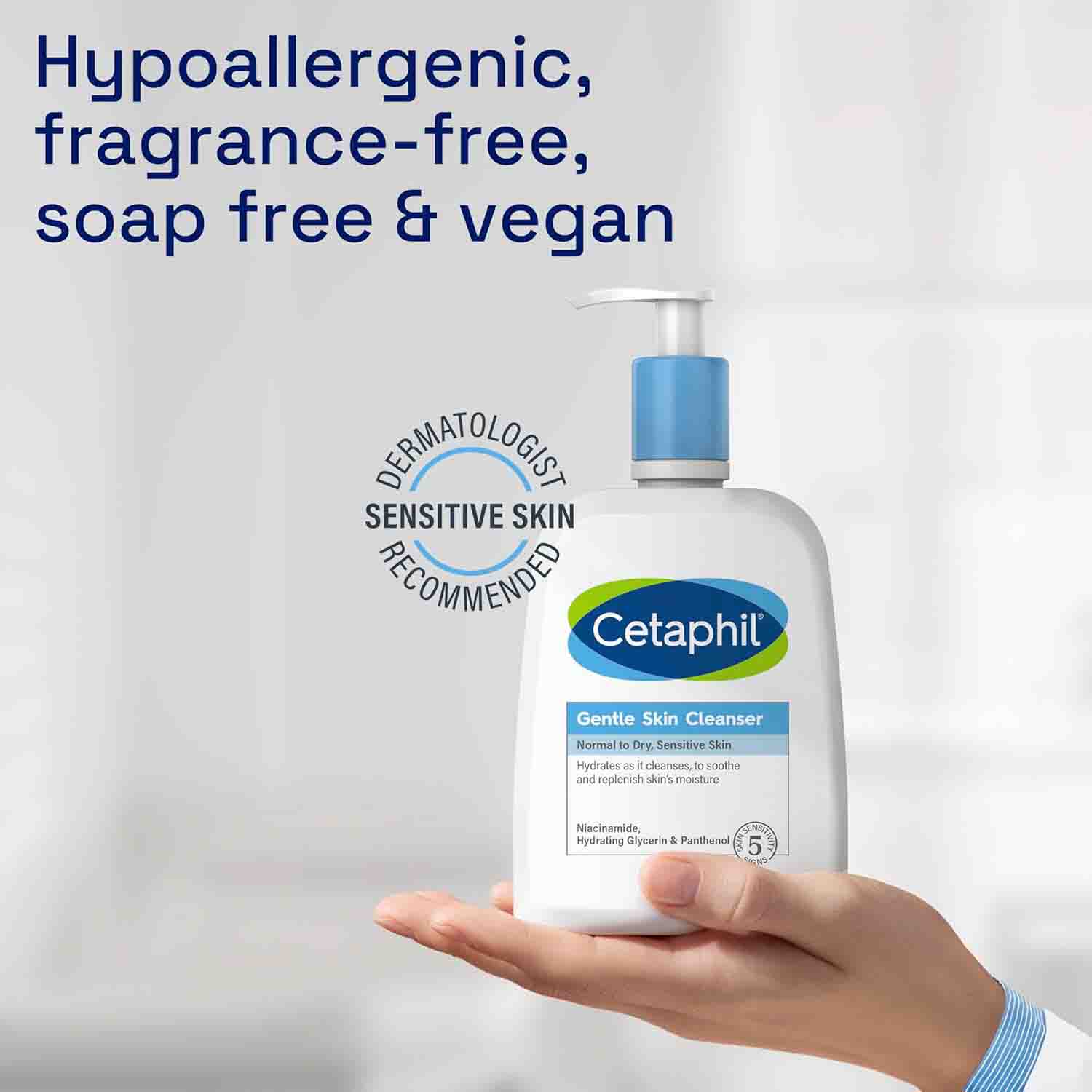 Cetaphil Gentle Skin Cleanser Normal to Dry, Sensitive Skin-236ml thumbnail 3