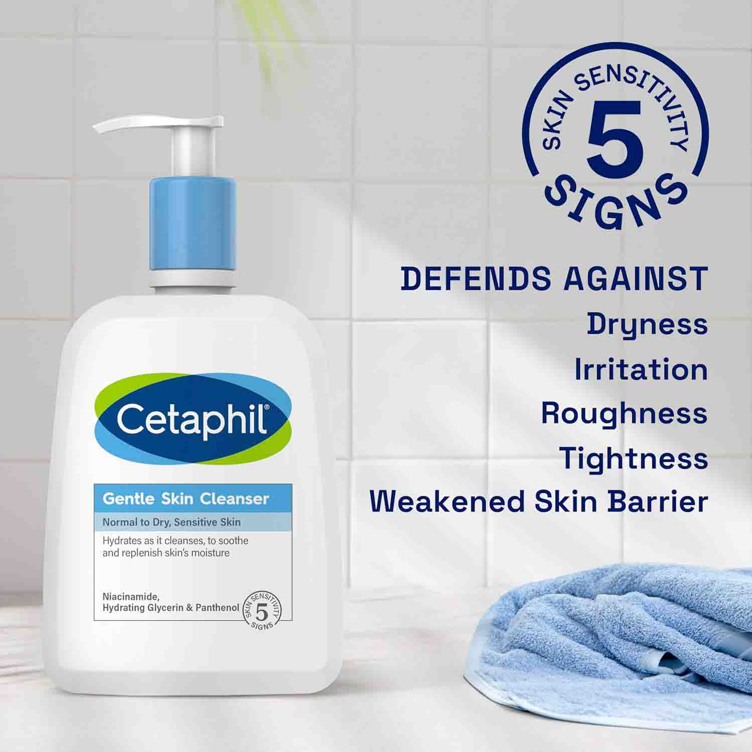 Cetaphil Gentle Skin Cleanser Normal to Dry, Sensitive Skin-236ml thumbnail 4