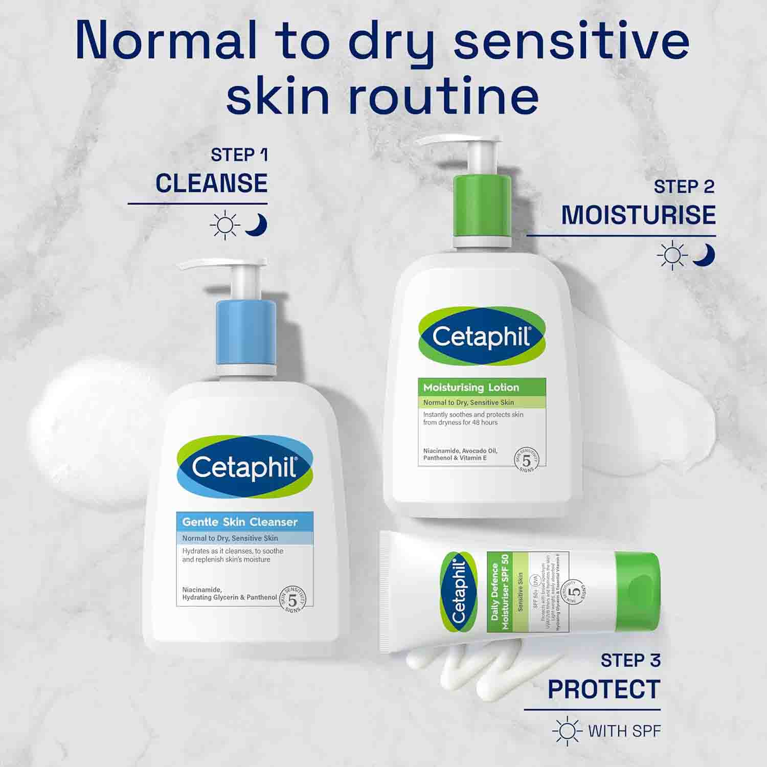 Cetaphil Gentle Skin Cleanser Normal to Dry, Sensitive Skin-236ml thumbnail 9