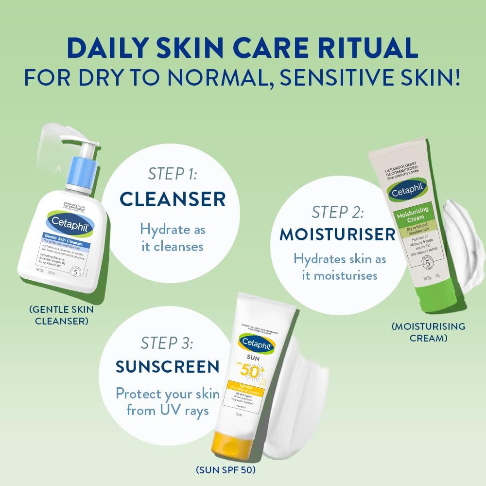 Cetaphil Moisturising Cream Dry To Normal, Sensitive Skin-80g thumbnail 5