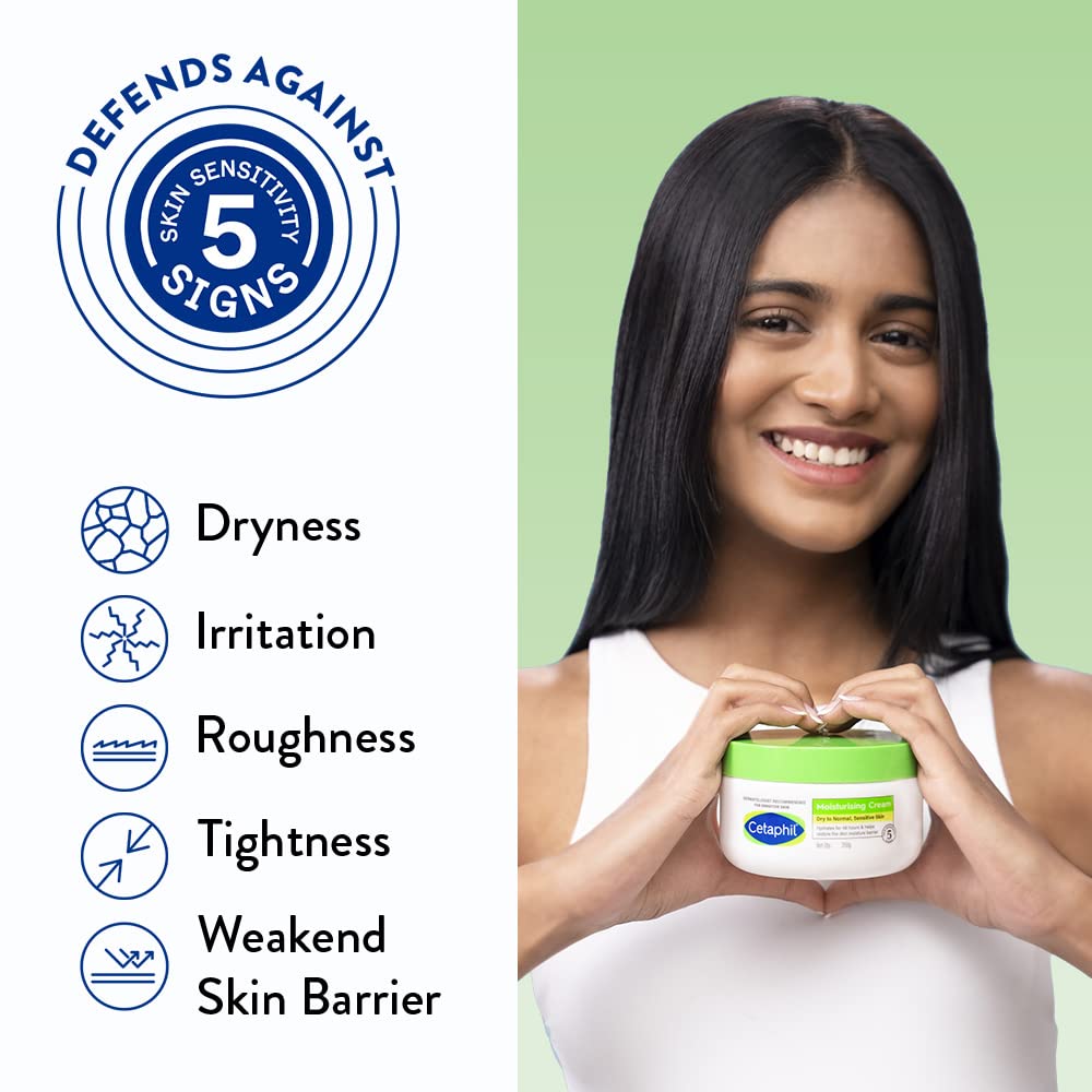 Cetaphil Moisturising Cream Dry to Normal, Sensitive Skin-250g thumbnail 4