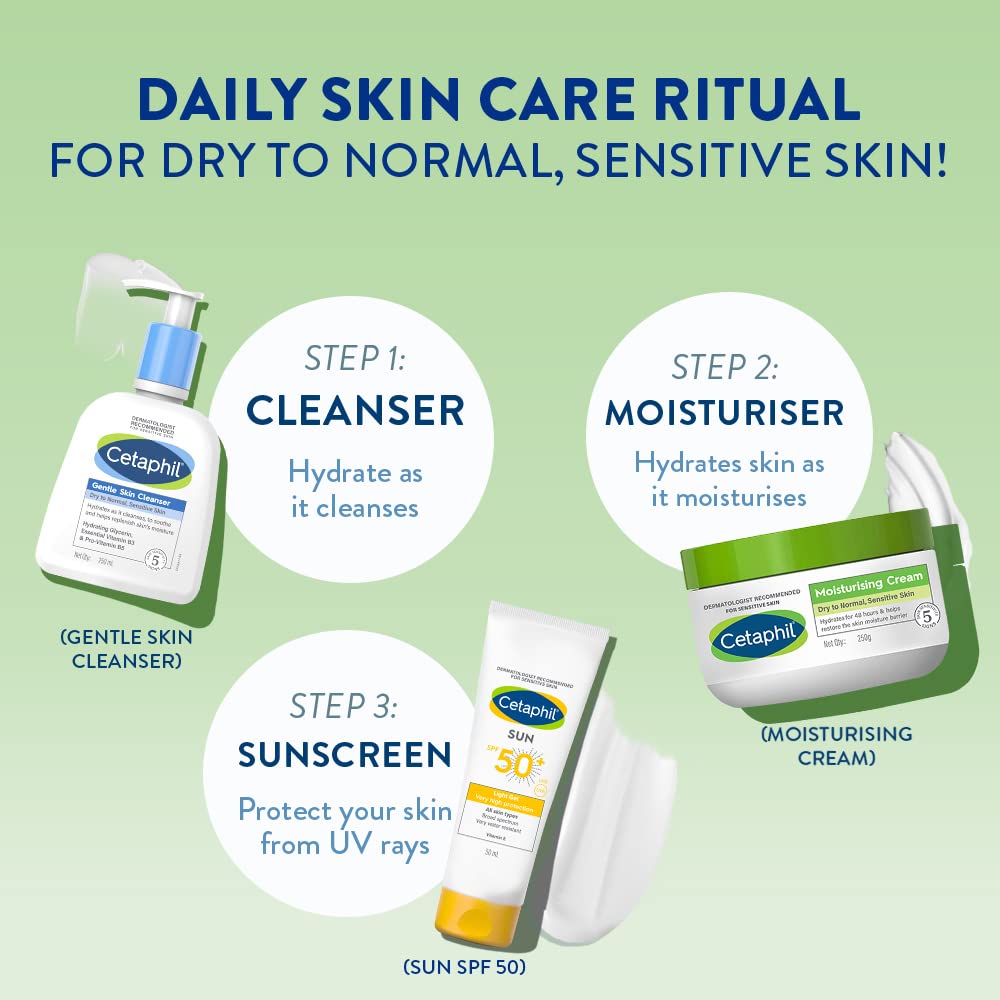Cetaphil Moisturising Cream Dry to Normal, Sensitive Skin-250g thumbnail 6
