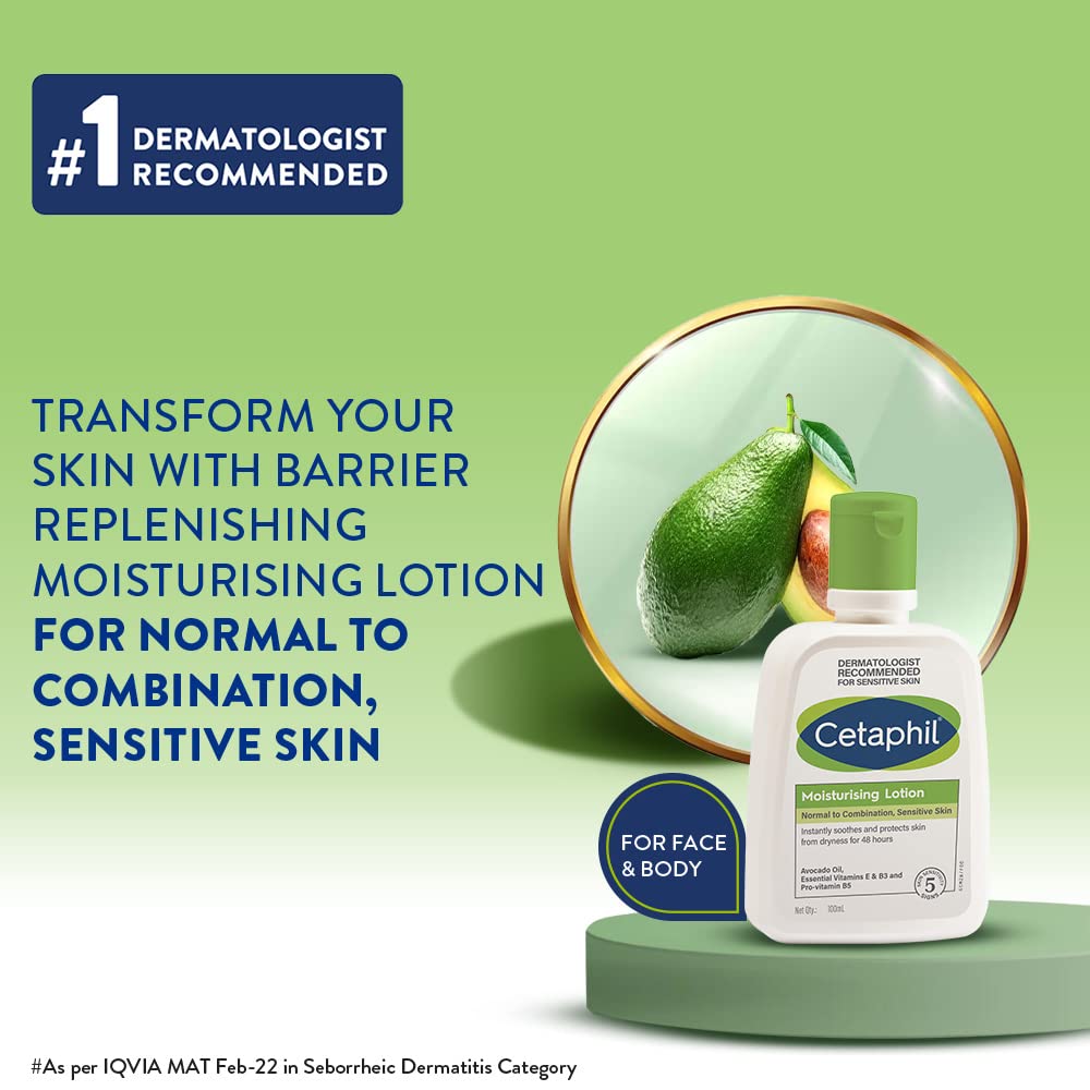 Cetaphil Moisturising Lotion Normal to Combination for Sensitive Skin-100ml thumbnail 3