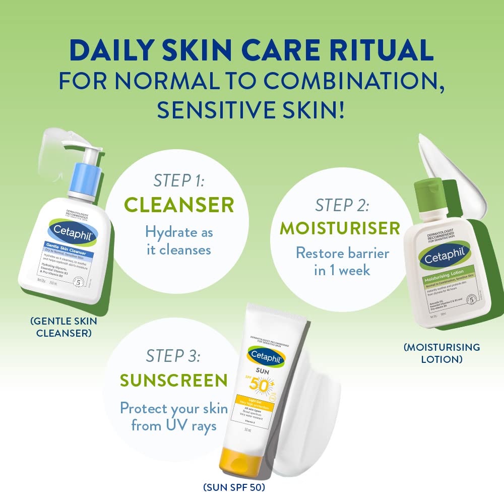 Cetaphil Moisturising Lotion Normal to Combination for Sensitive Skin-100ml thumbnail 7