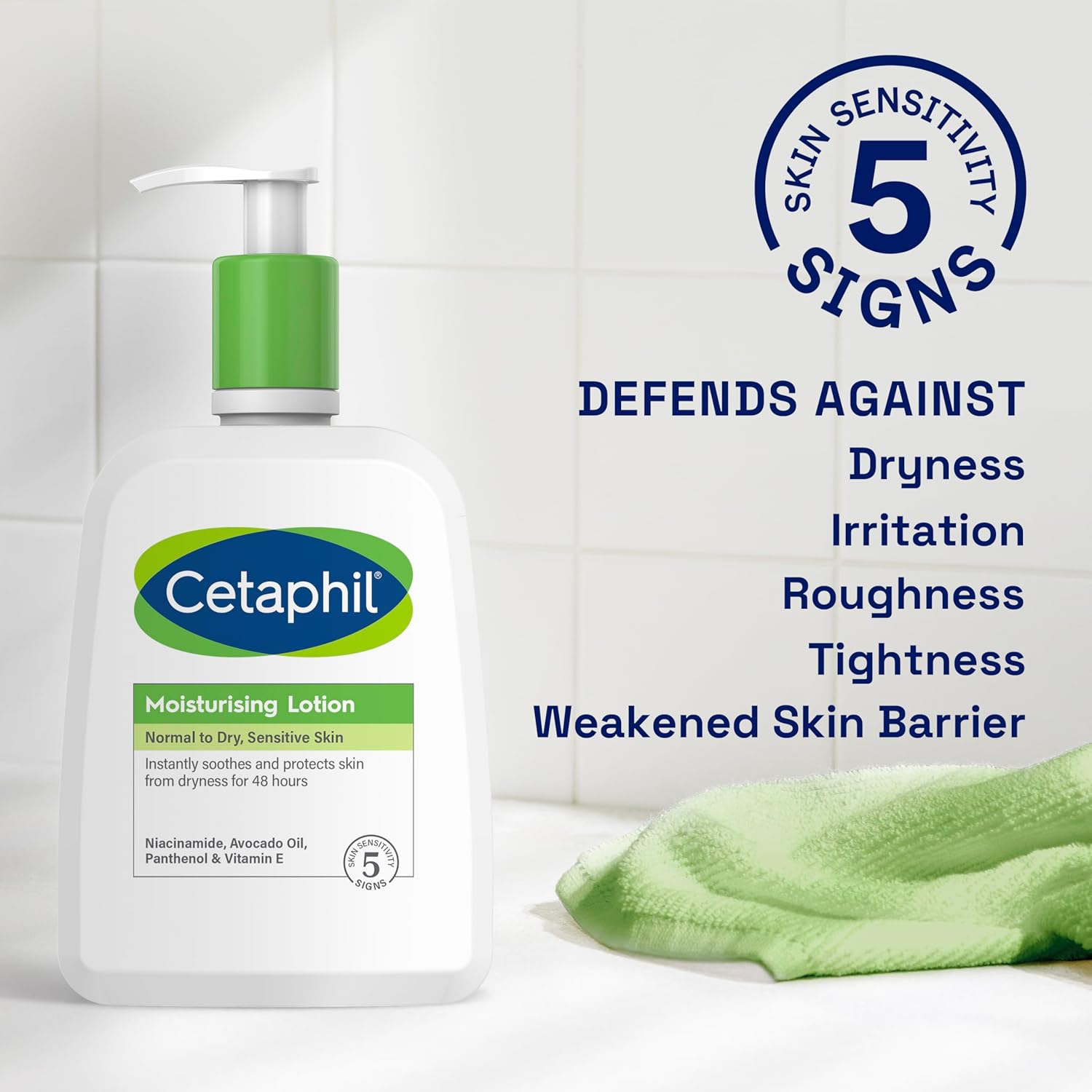 Cetaphil Moisturising Lotion Normal to Dry & Sensitive Skin-236ml thumbnail 3