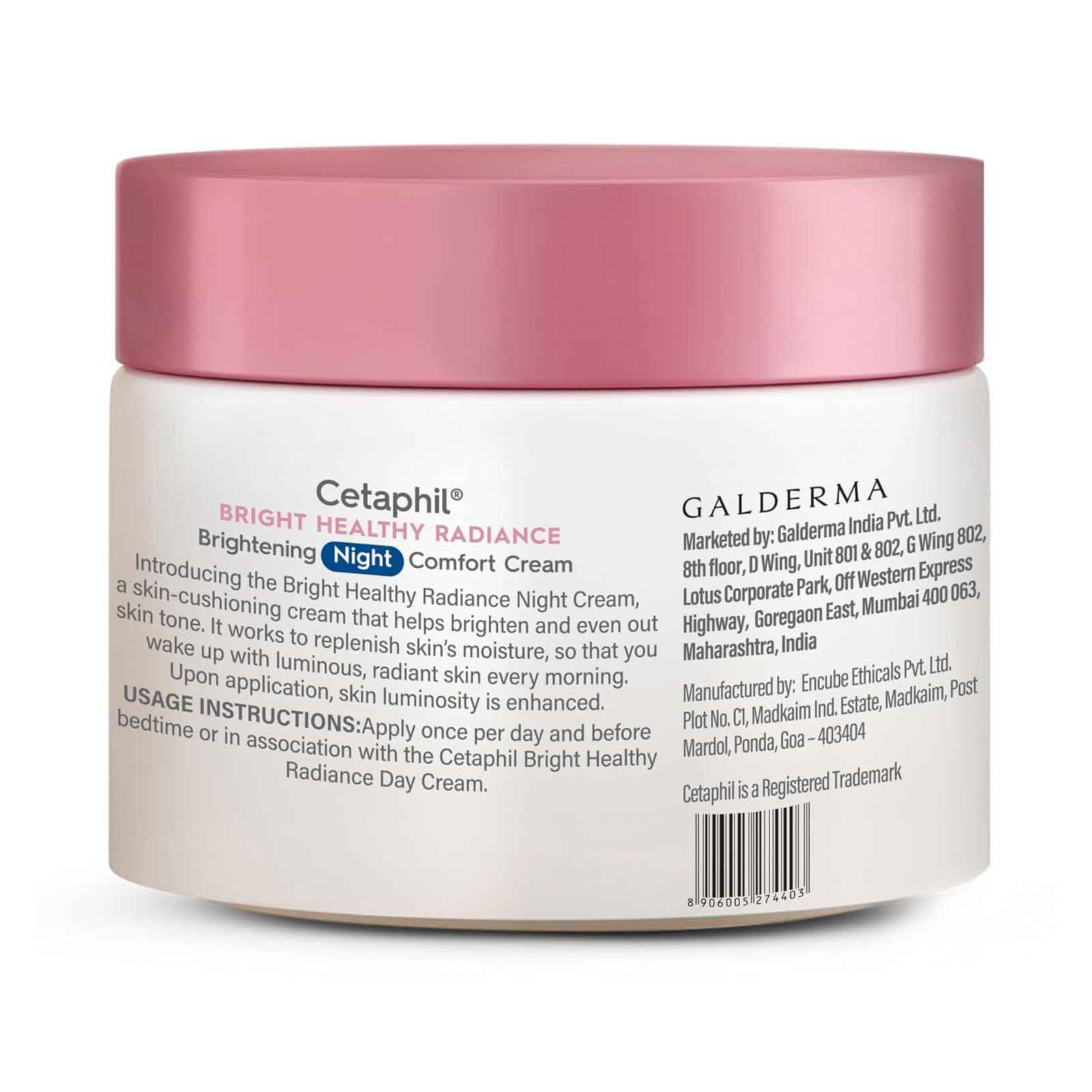 Cetaphil Bright Healthy Radiance Brightening Night Comfort Cream-50g
