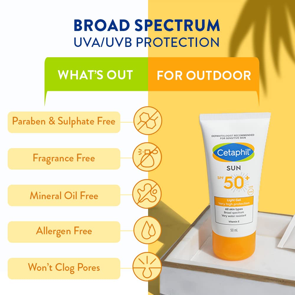 Cetaphil Sun Light Gel Very High Protection SPF 50+ All Type Skin-50ml thumbnail 8