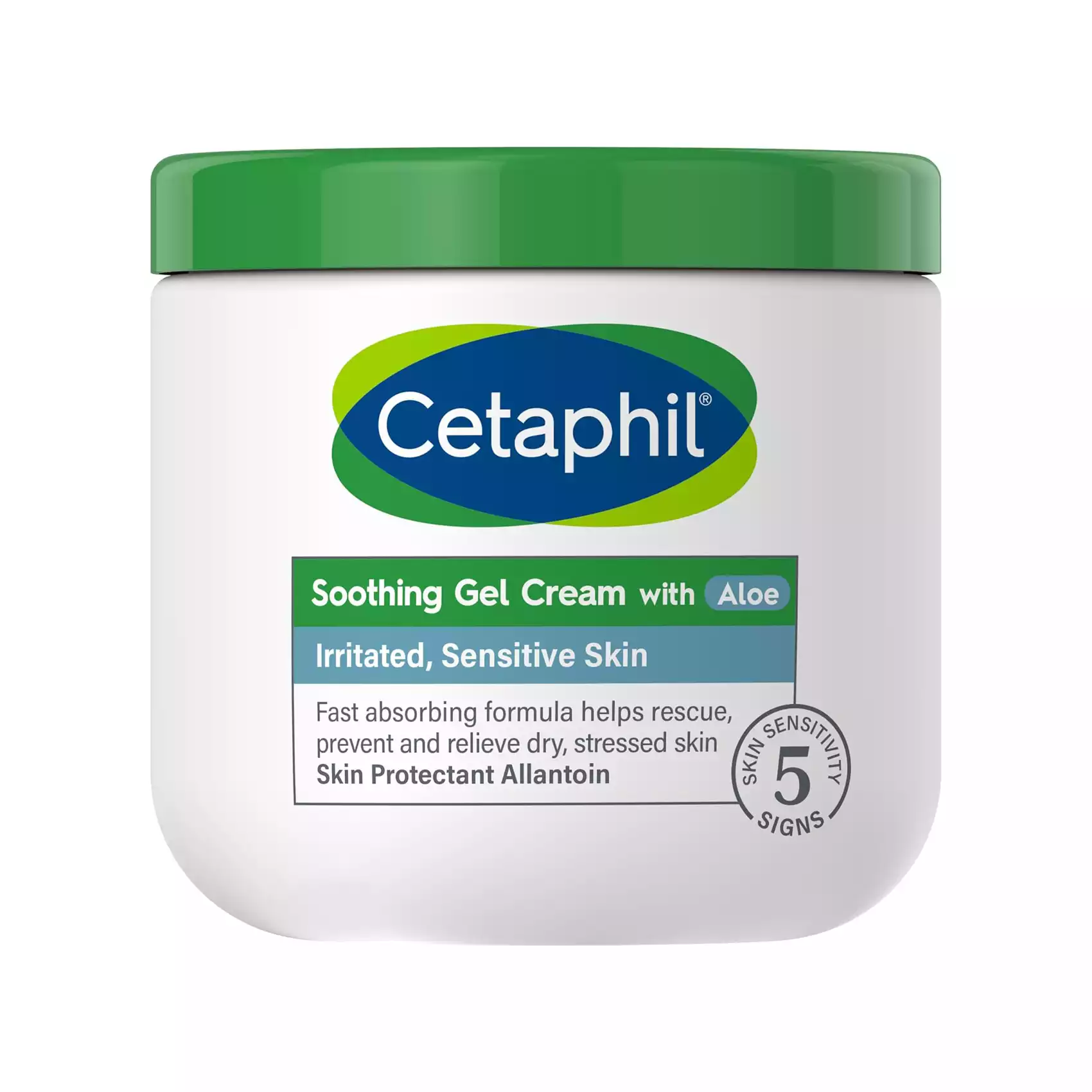 Cetaphil Soothing Gel Cream with Aloe Irritated, Sensitive Skin-453g
