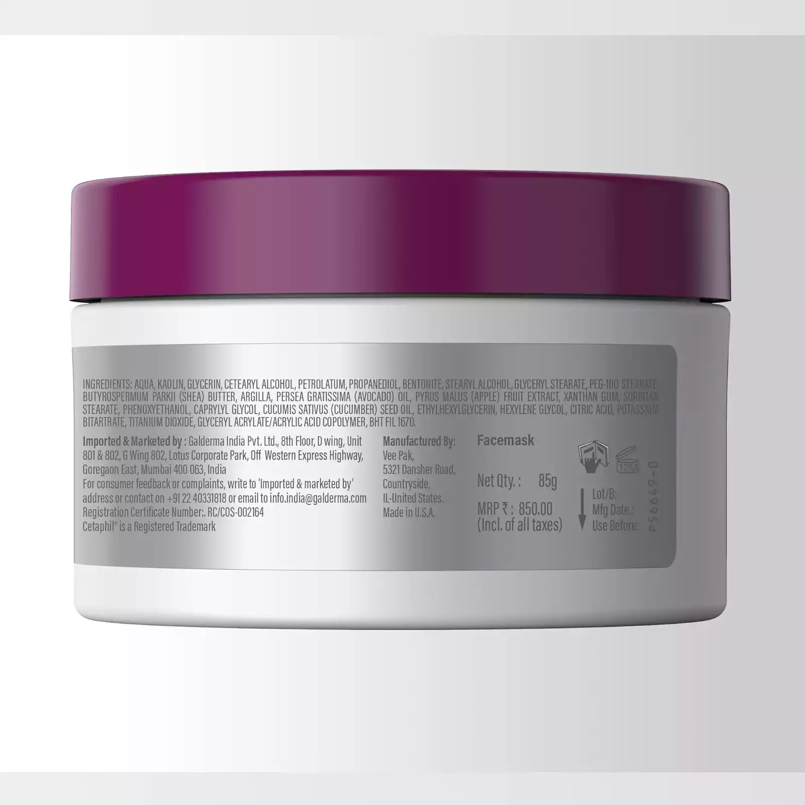 Cetaphil Pro Oil Control Purifying Clay Mask-85g