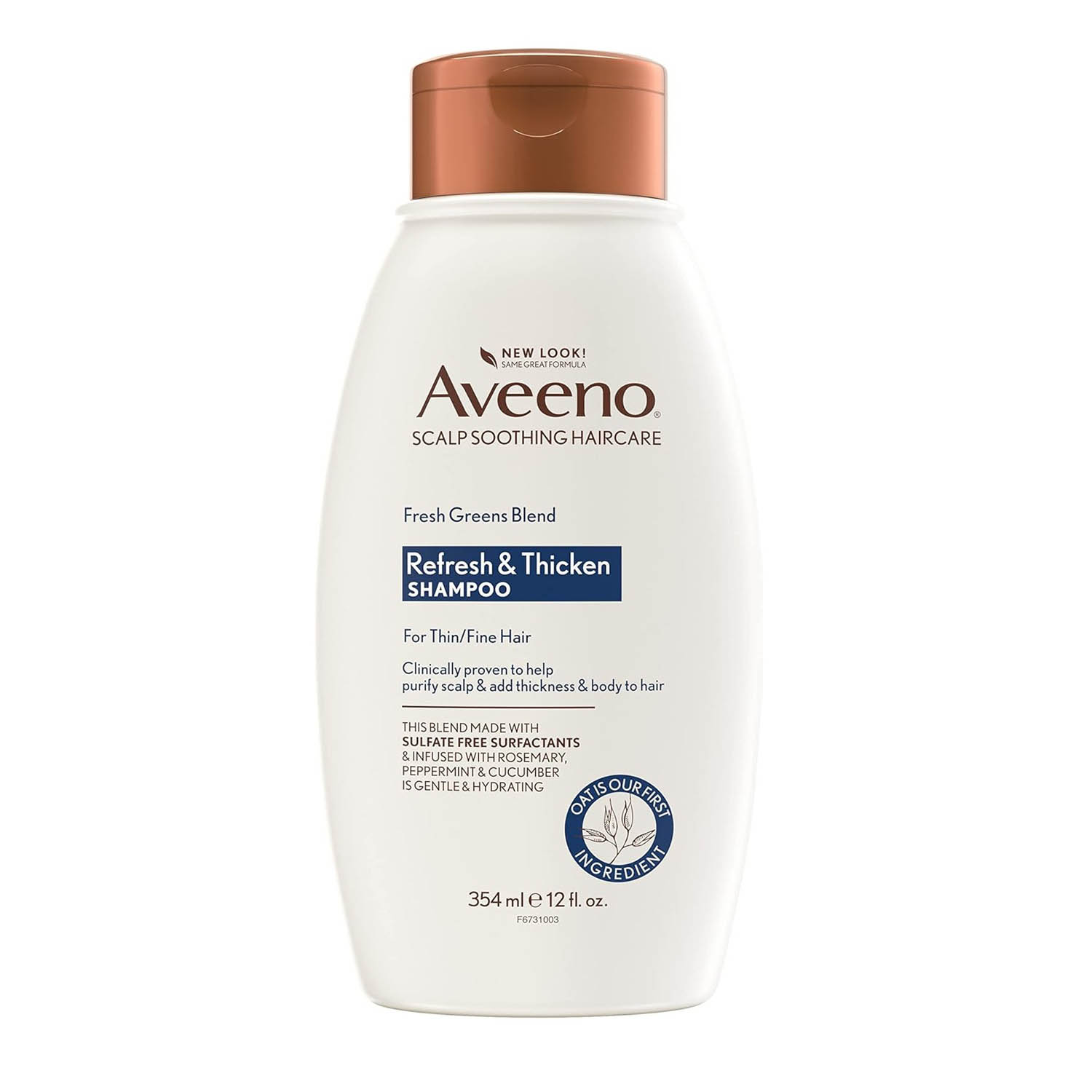Aveeno Fresh Greens Blend Refresh & Thicken Shampoo-354ml