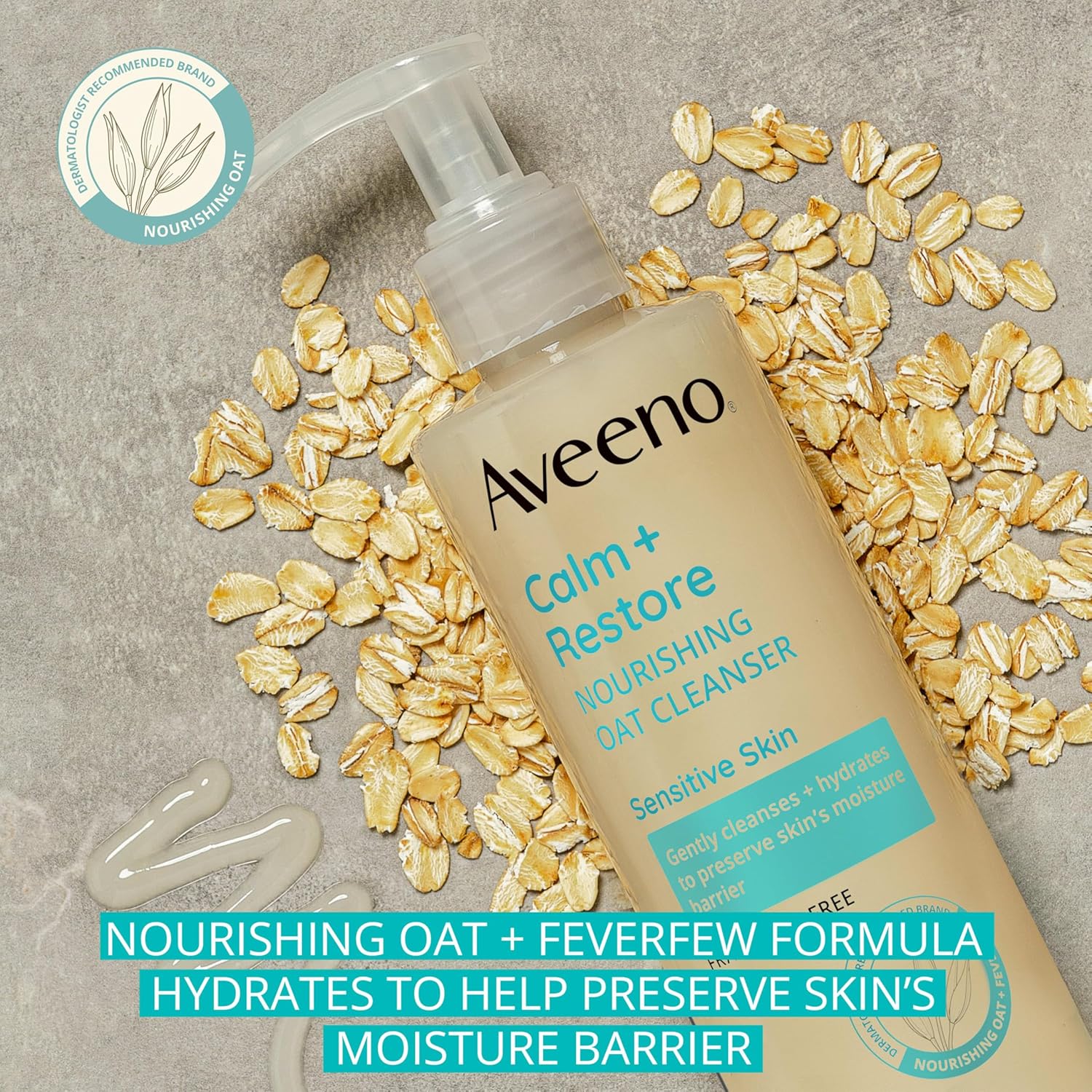 Aveeno Calm + Restore Nourishing Oat Cleanser-232ml thumbnail 7
