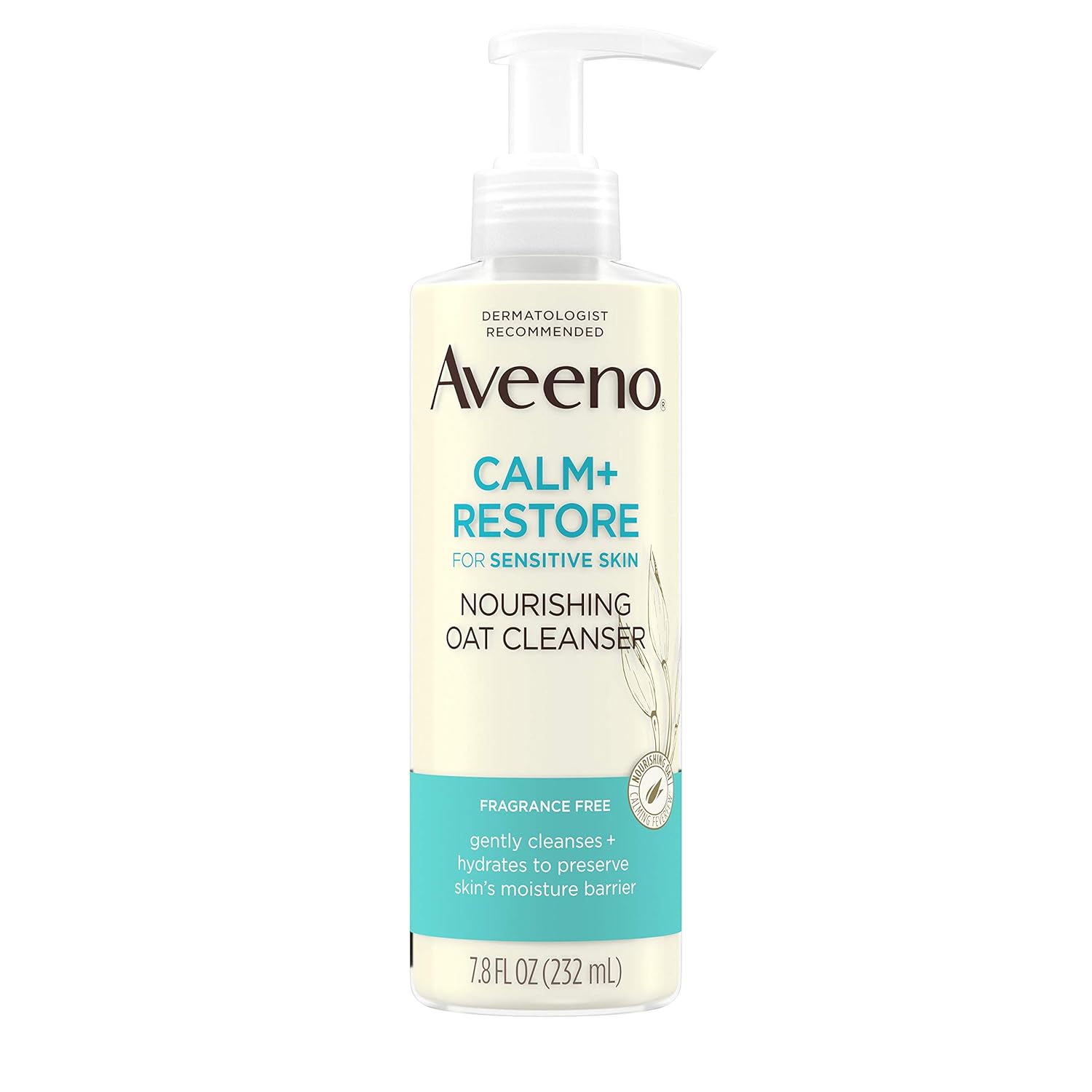 Aveeno Calm+ Restore Nourishing Oat Cleanser for Sensitive Skin-232ml