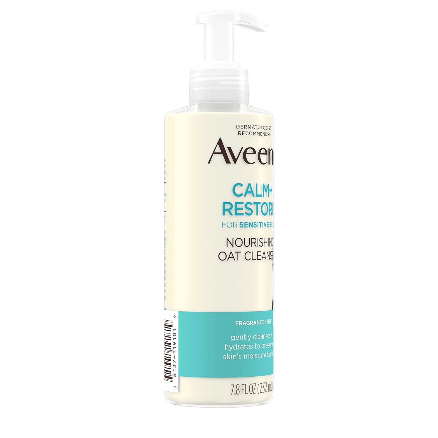 Aveeno Calm+ Restore Nourishing Oat Cleanser for Sensitive Skin-232ml