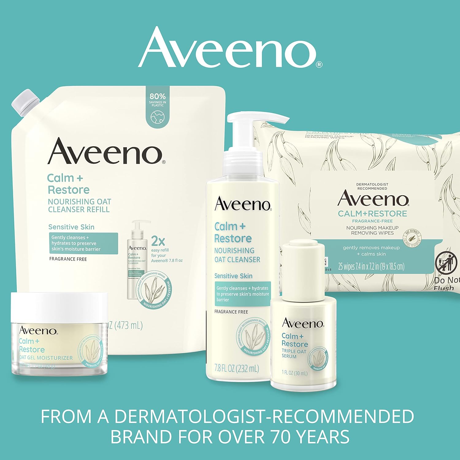 Aveeno Calm+ Restore Nourishing Oat Cleanser for Sensitive Skin-232ml thumbnail 6
