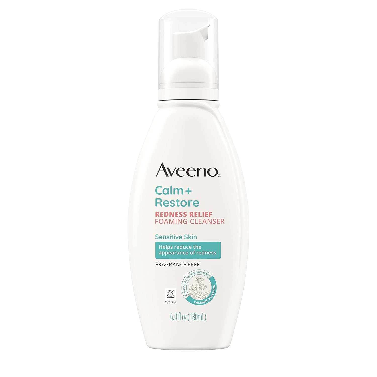 Aveeno Calm+ Restore Redness Relief Foaming Cleanser-180ml