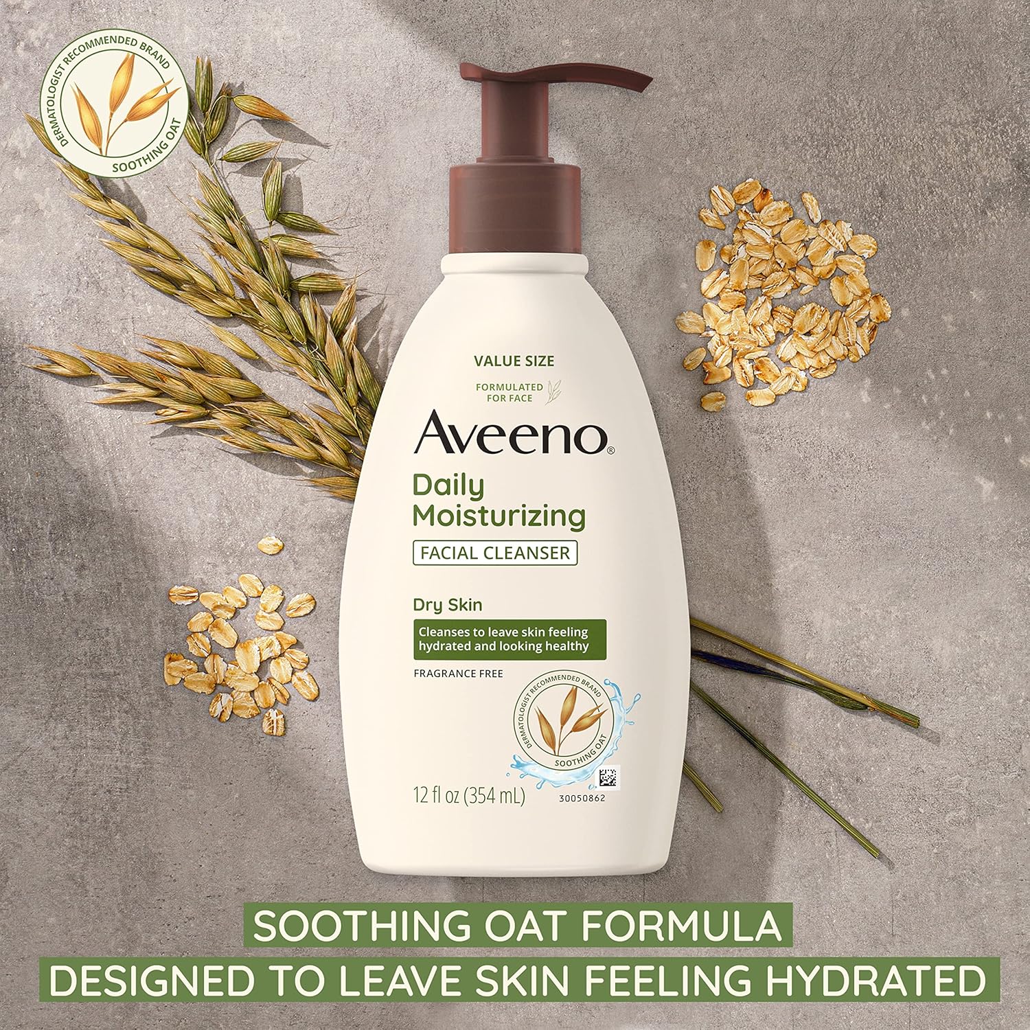 Aveeno Daily Moisturizing Facial Cleanser-354ml thumbnail 3