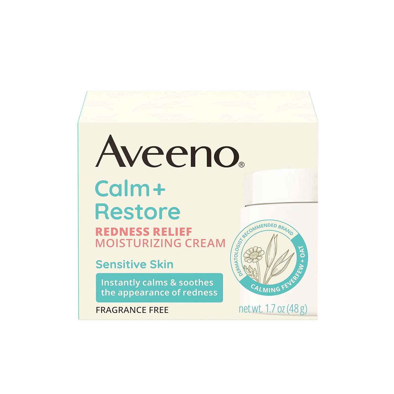 Aveeno Calm+ Restore Redness Relief Moisturizing Cream-48g
