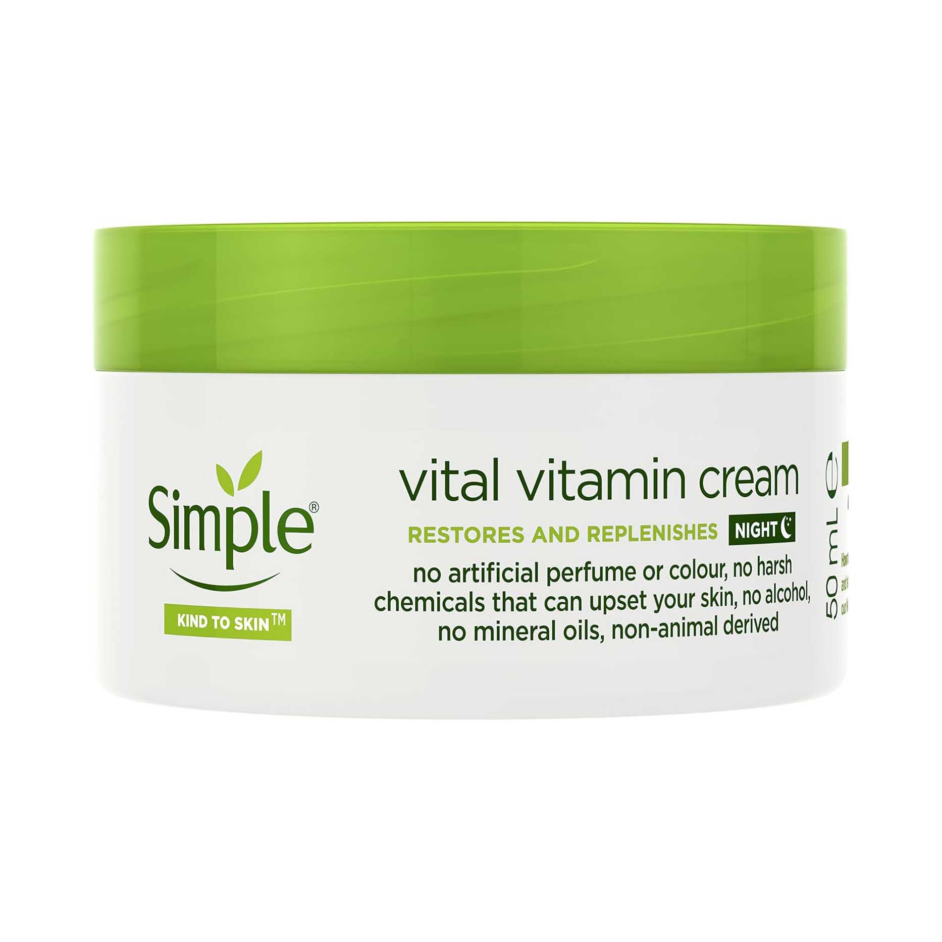 Simple Kind To Skin Vital Vitamin Night Cream-50ml thumbnail 3