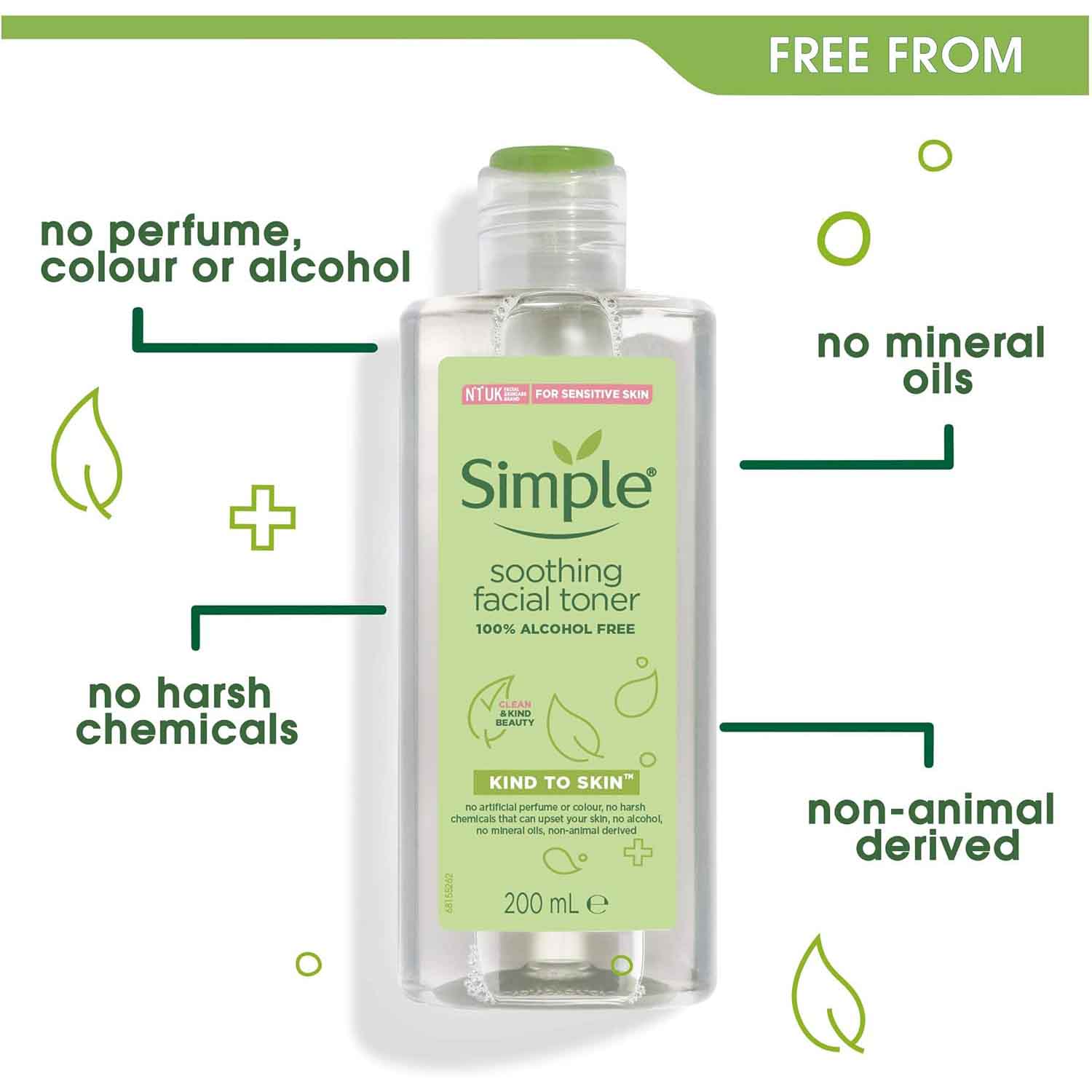 Simple kind To Skin Soothing Facial Toner-200ml thumbnail 4
