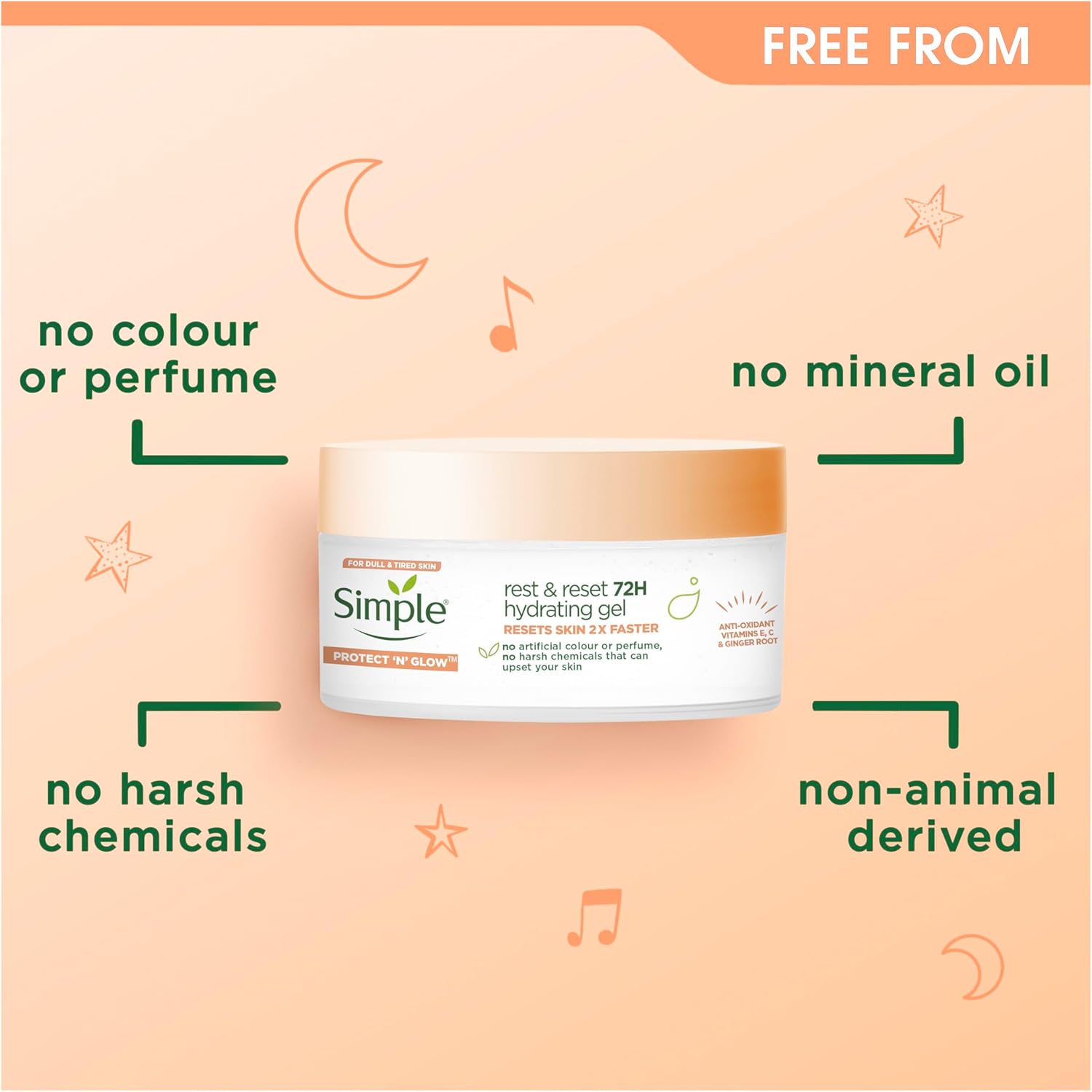 Simple Protect N Glow Rest & Reset 72H Hydrating Gel-50ml thumbnail 4