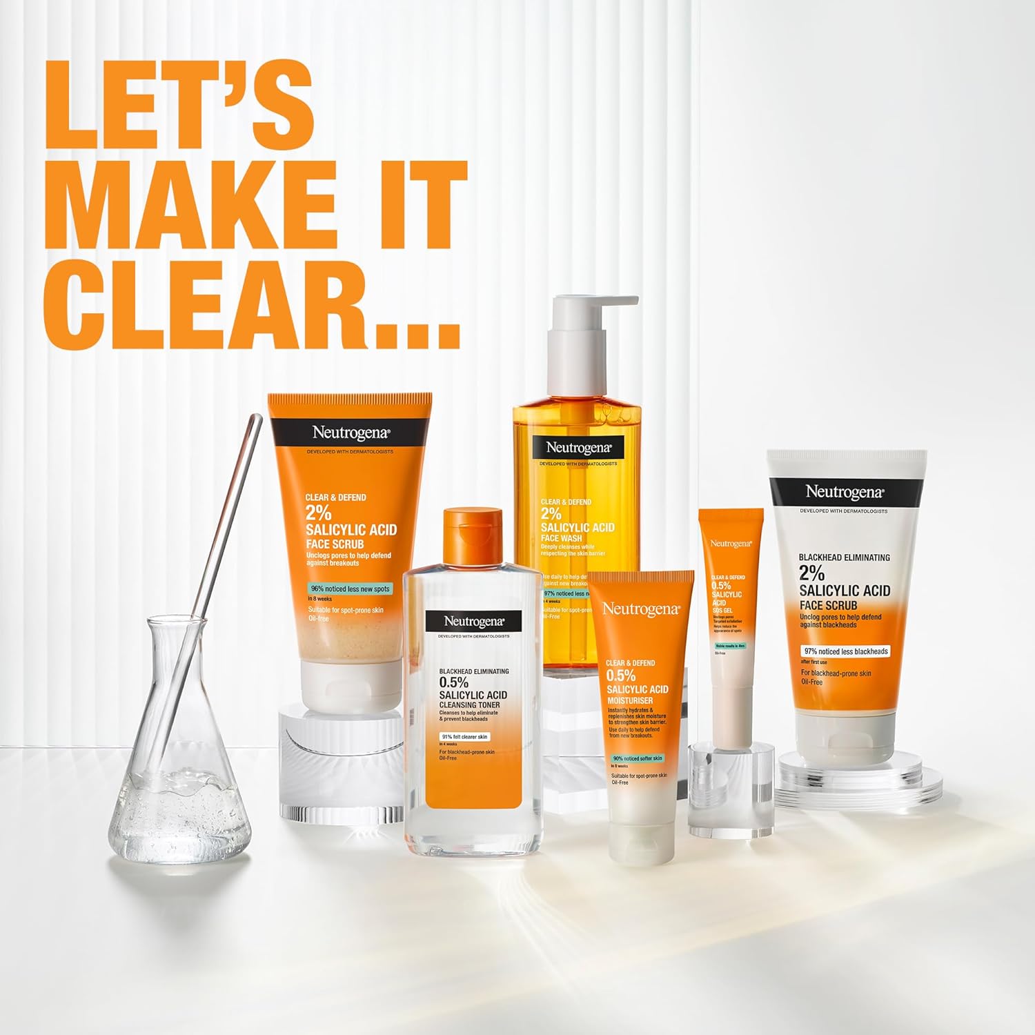 Neutrogena Oil Free Clear & Defend Facial Scrub-150ml